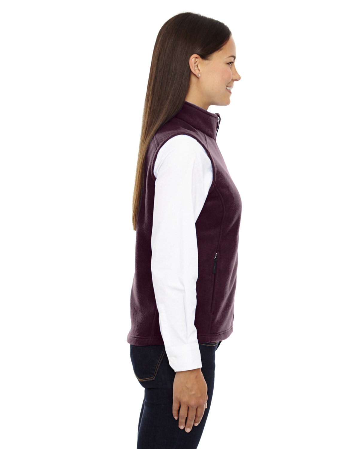 NEW Core 365 Women's Premium Zip Pockets 100% Polyester 3XL Fleece Vest B-78191 - Picture 7 of 28