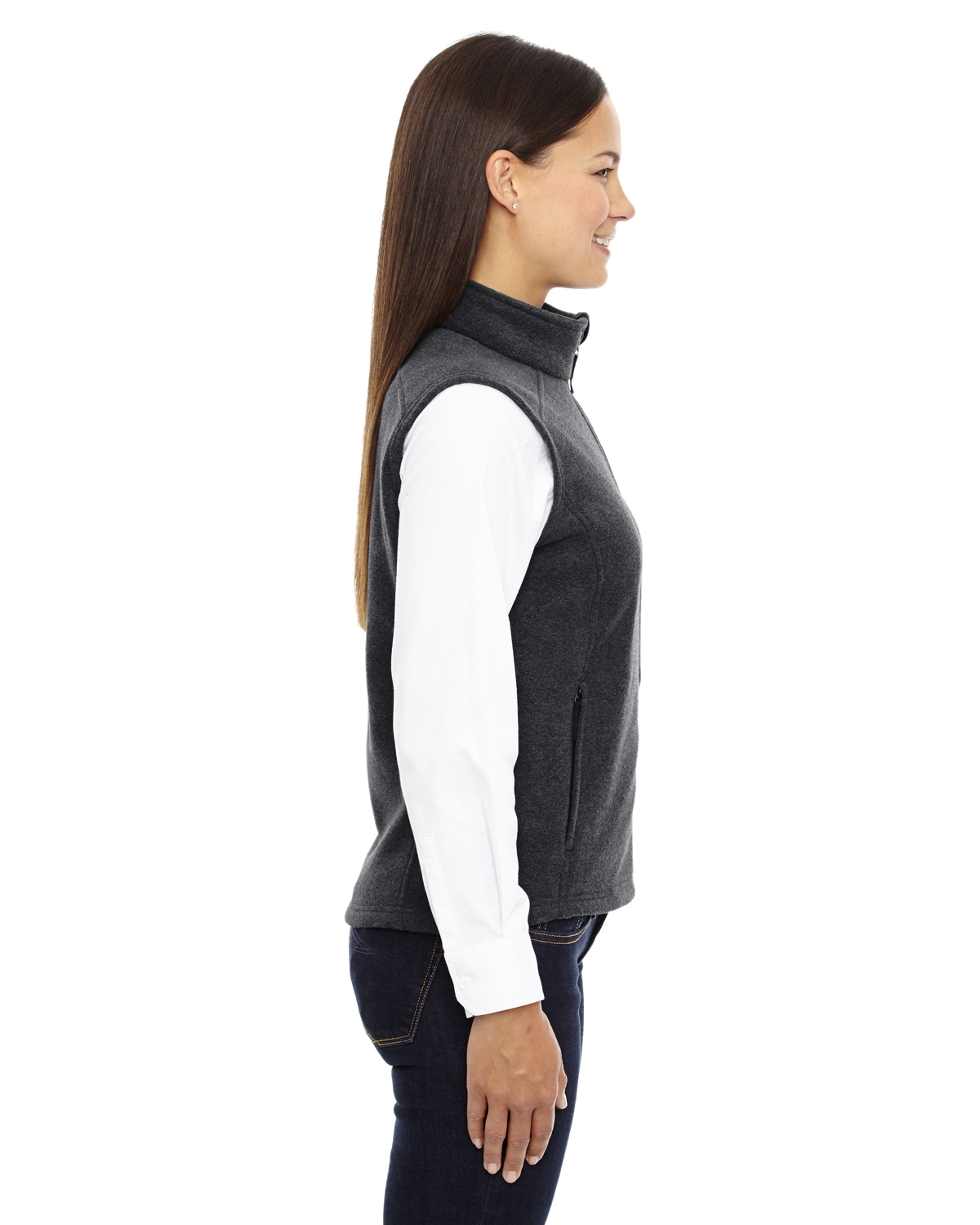 NEW Core 365 Women's Premium Zip Pockets 100% Polyester 3XL Fleece Vest B-78191 - Picture 25 of 28
