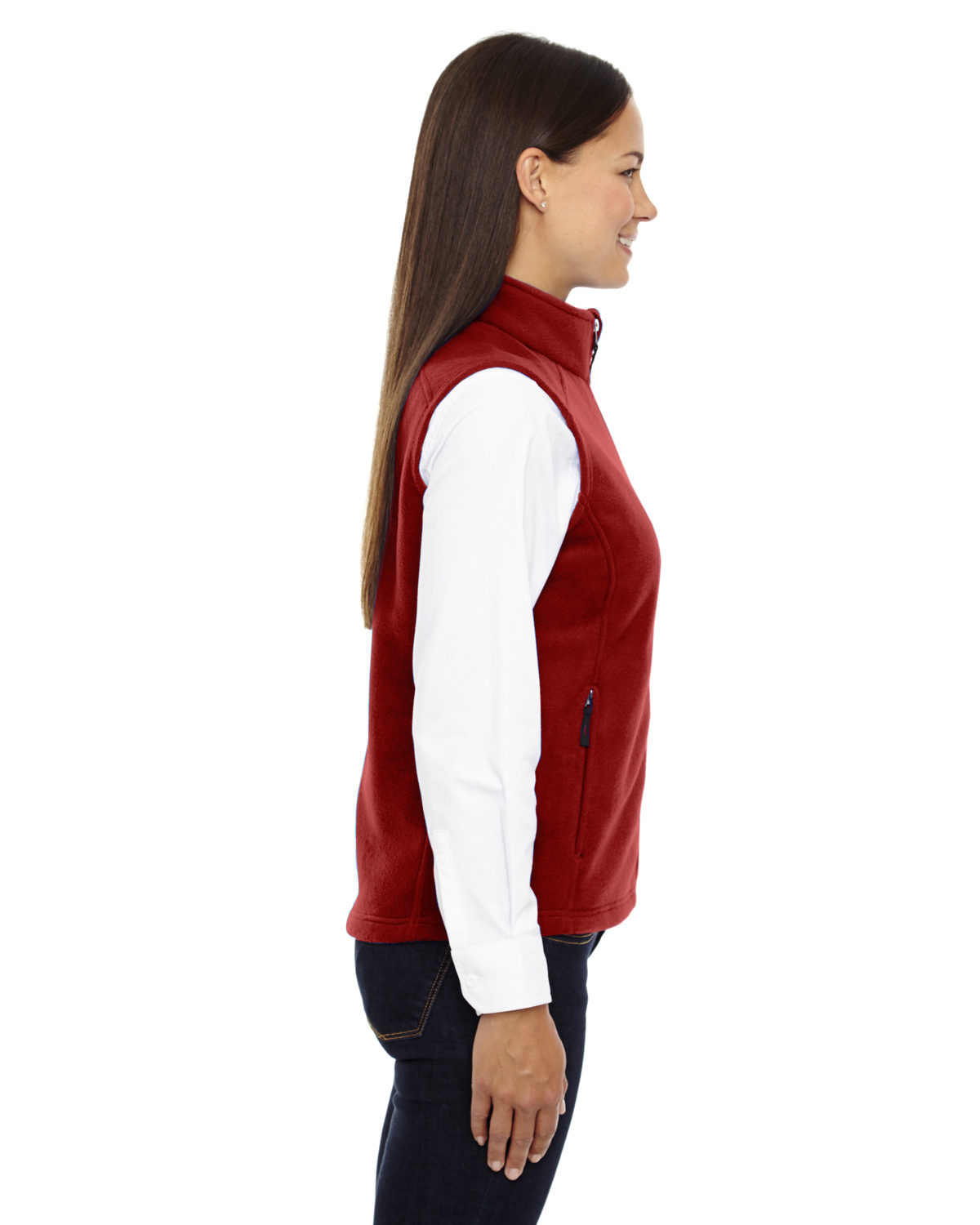 NEW Core 365 Women's Premium Zip Pockets 100% Polyester 3XL Fleece Vest B-78191 - Picture 19 of 28