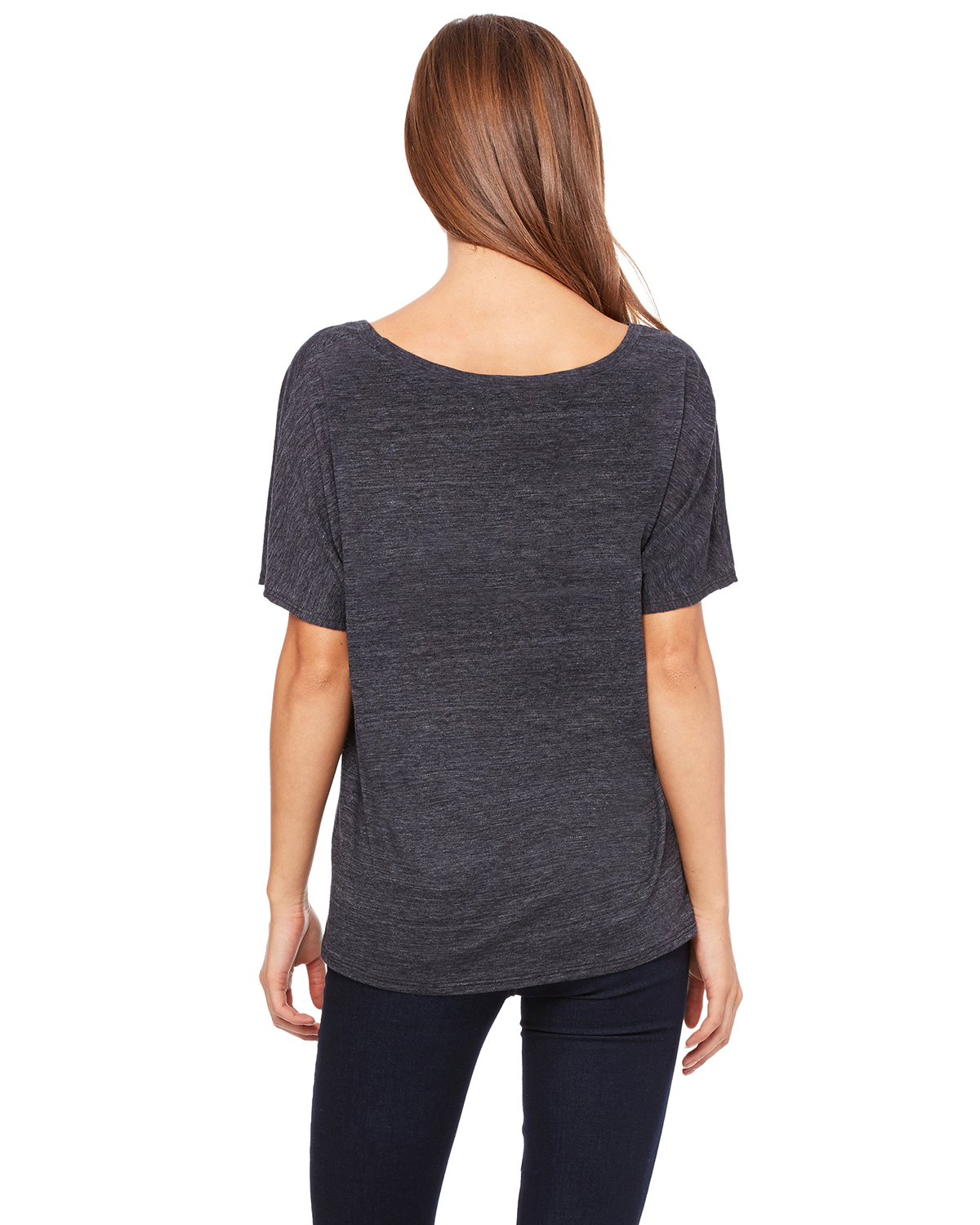 Bella Canvas Women's Slouchy Flowy T-Shirt - Junior Fit, Sizes S-2XL, 65% Polyester 35% Viscose
