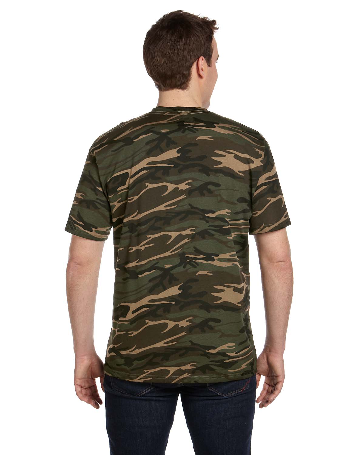 Anvil Men's Camouflage T-Shirt 100% Cotton Midweight Tee M-939 | eBay