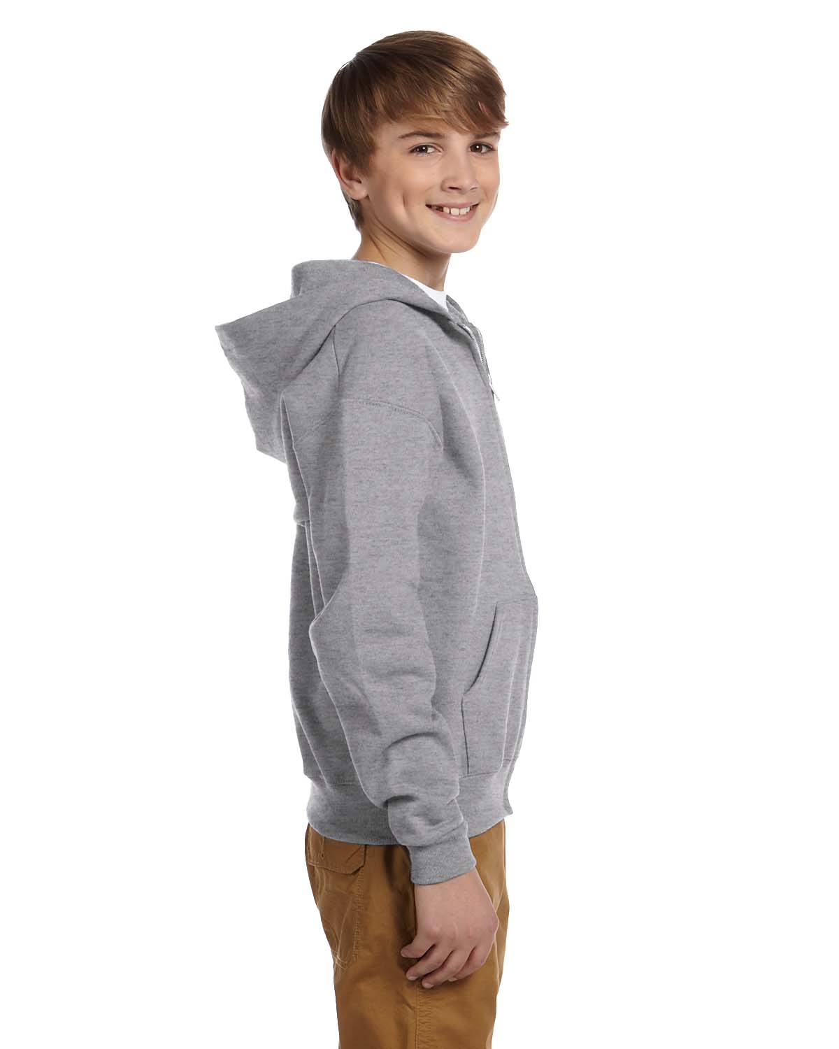 NEW Jerzees Youth 8 oz 50/50 NuBlend Fleece Full Zip Hoodie Swaeshirt M-993B - Picture 19 of 25