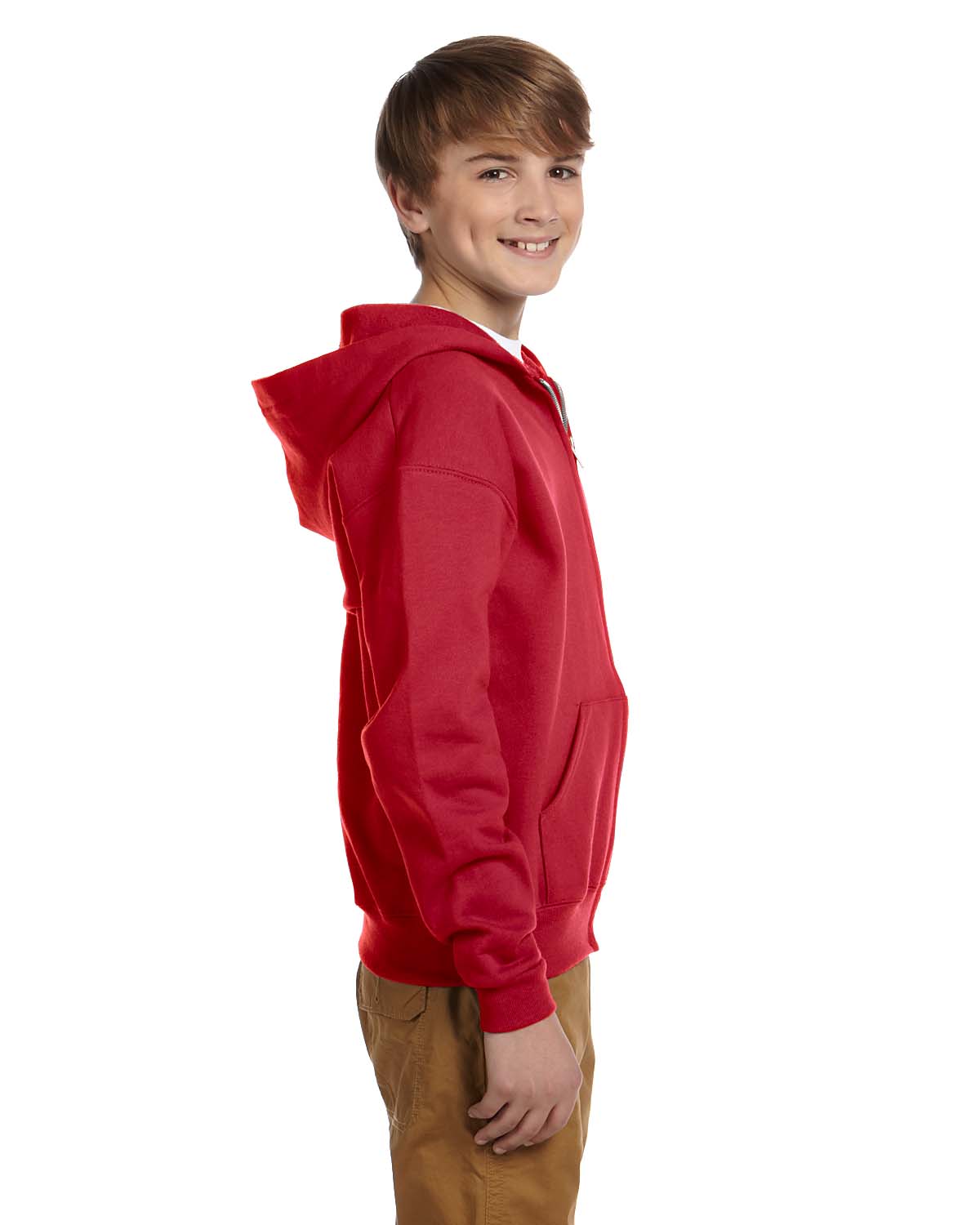 NEW Jerzees Youth 8 oz 50/50 NuBlend Fleece Full Zip Hoodie Swaeshirt M-993B - Picture 25 of 25