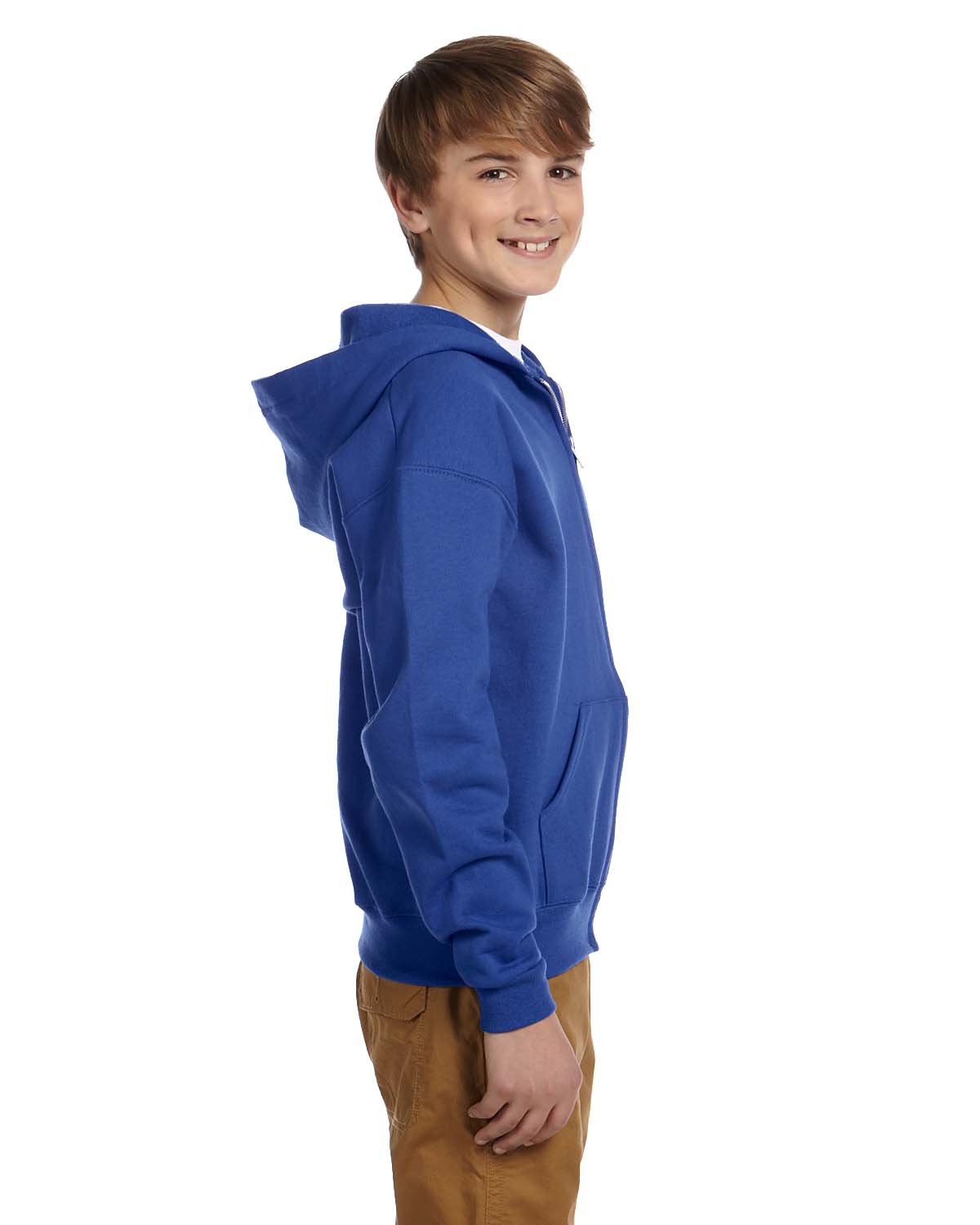 NEW Jerzees Youth 8 oz 50/50 NuBlend Fleece Full Zip Hoodie Swaeshirt M-993B - Picture 22 of 25
