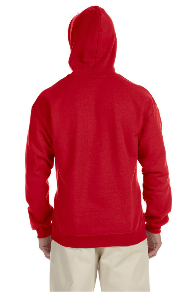 gildan hoodie red