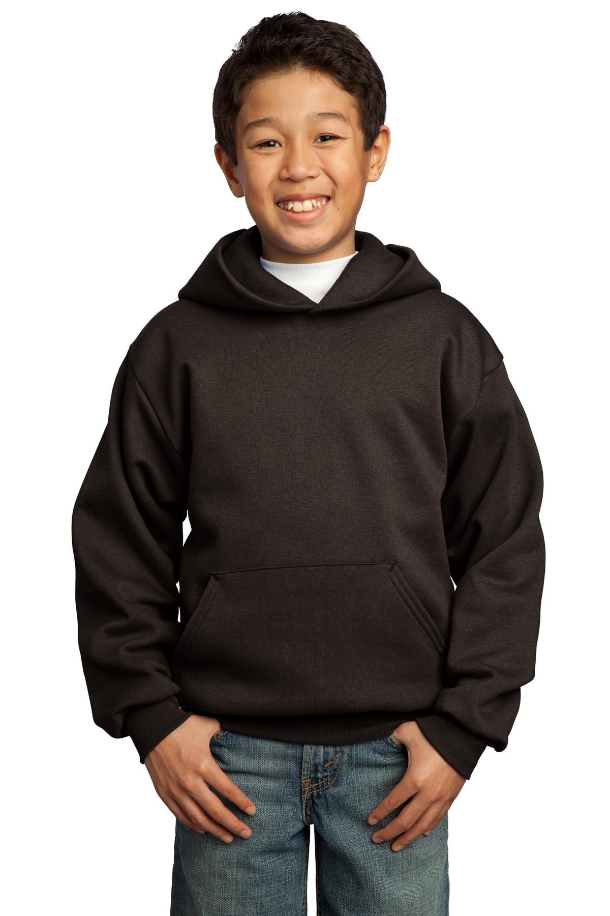 Port & Company Youth Core Fleece Pullover Hooded Sweatshirt M-PC90YH - Picture 9 of 29