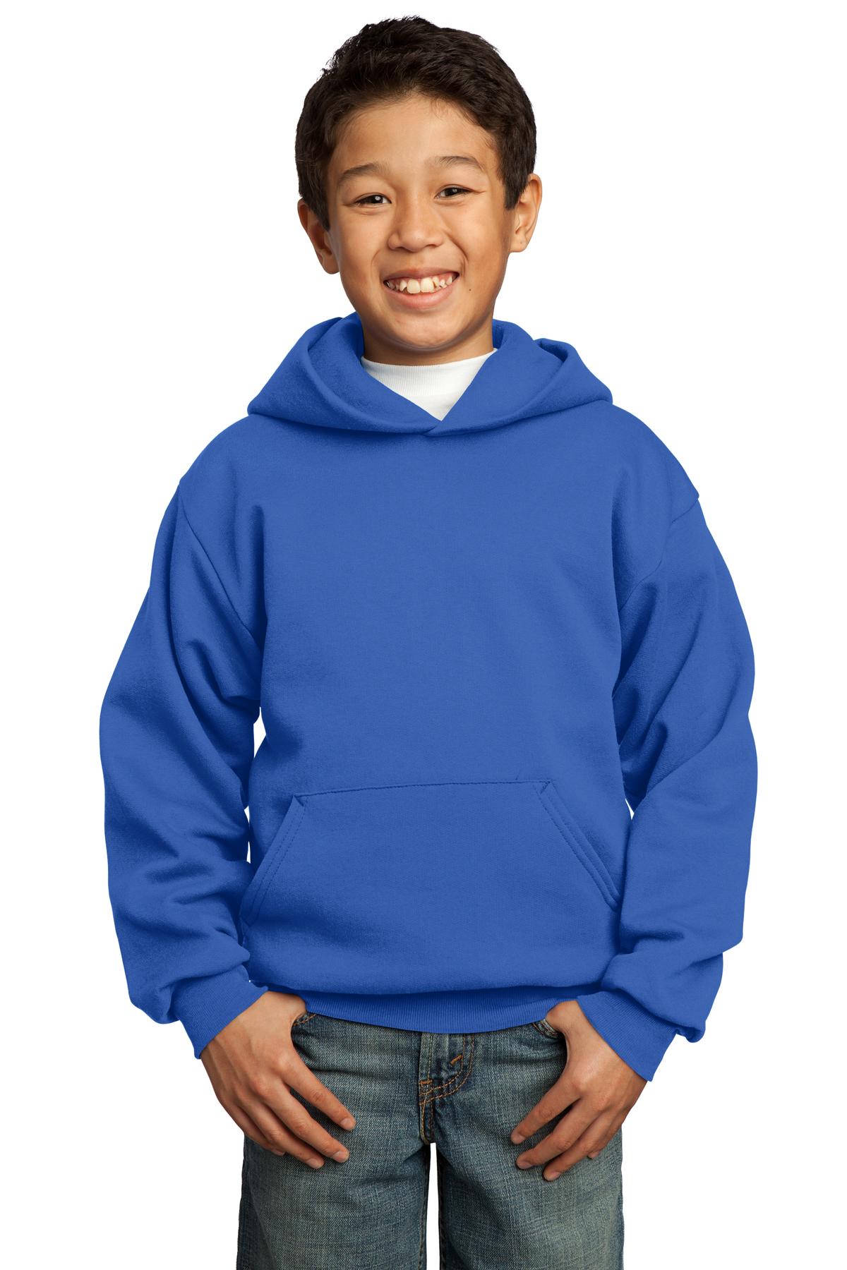 Port & Company Youth Core Fleece Pullover Hooded Sweatshirt M-PC90YH - Picture 26 of 29