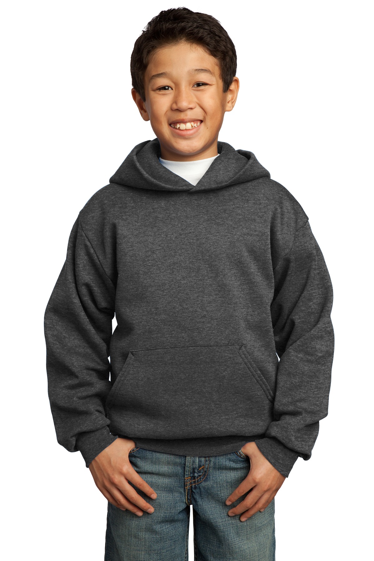 Port & Company Youth Core Fleece Pullover Hooded Sweatshirt M-PC90YH - Picture 8 of 29