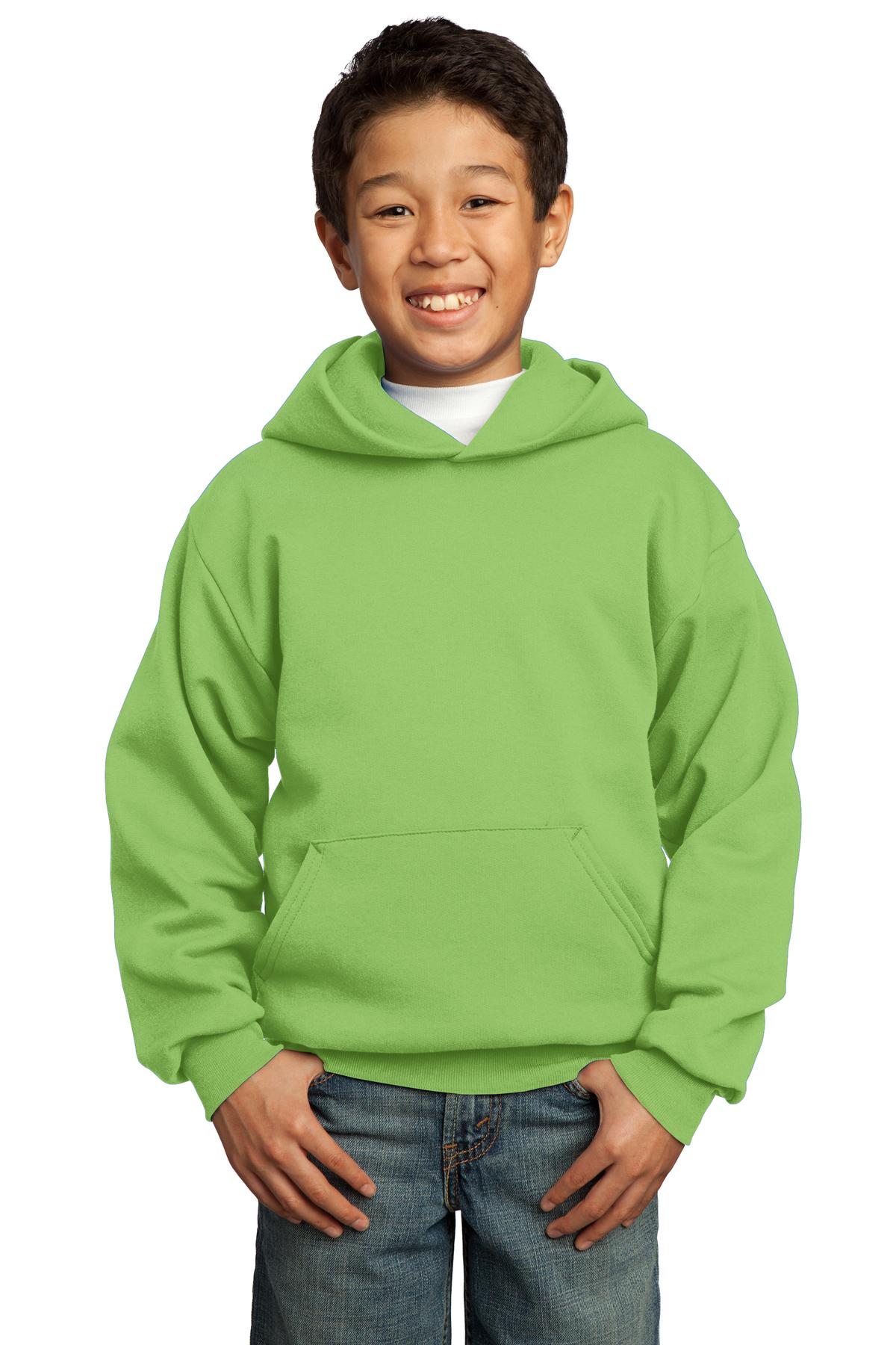 Port & Company Youth Core Fleece Pullover Hooded Sweatshirt M-PC90YH - Picture 14 of 29