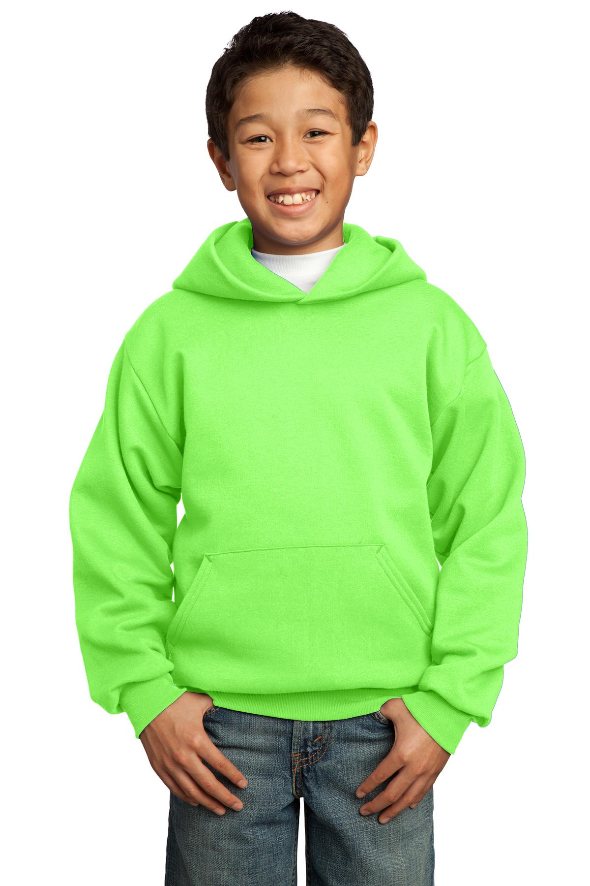 Port & Company Youth Core Fleece Pullover Hooded Sweatshirt M-PC90YH - Picture 18 of 29