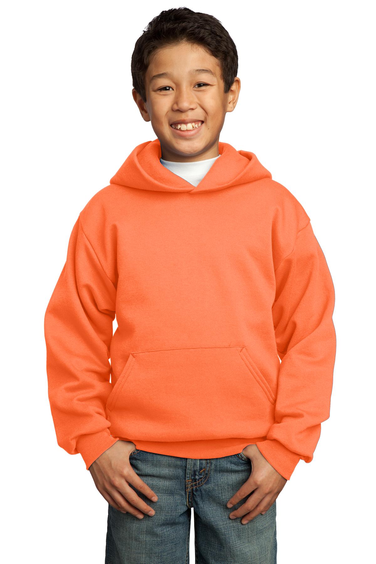Port & Company Youth Core Fleece Pullover Hooded Sweatshirt M-PC90YH - Picture 19 of 29