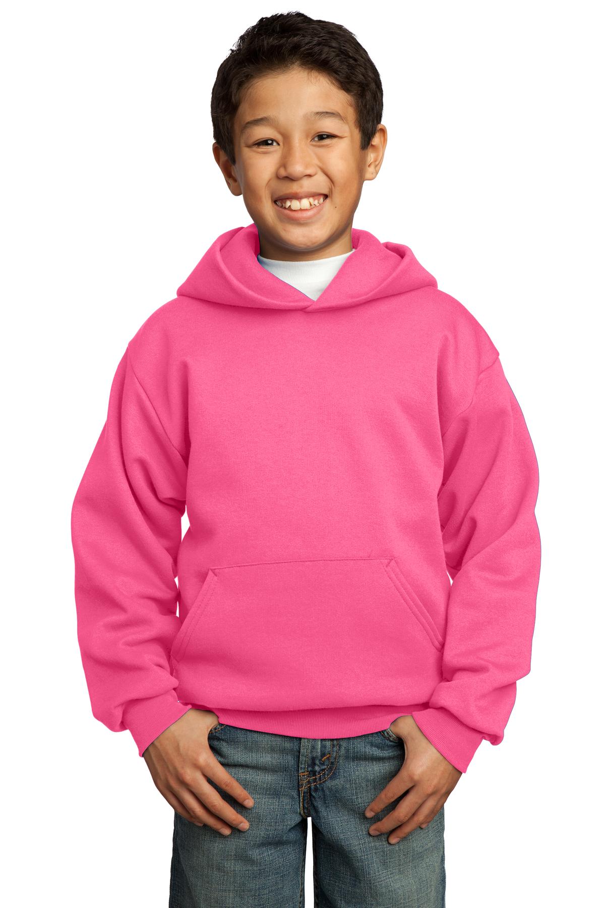Port & Company Youth Core Fleece Pullover Hooded Sweatshirt M-PC90YH - Picture 20 of 29