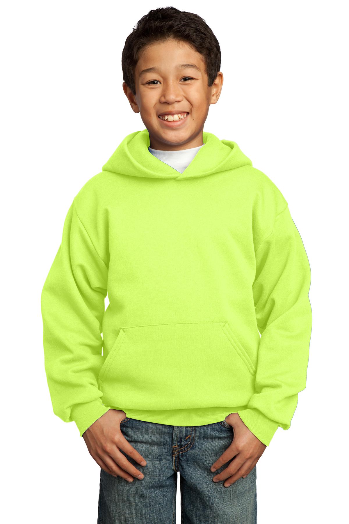 Port & Company Youth Core Fleece Pullover Hooded Sweatshirt M-PC90YH - Picture 21 of 29