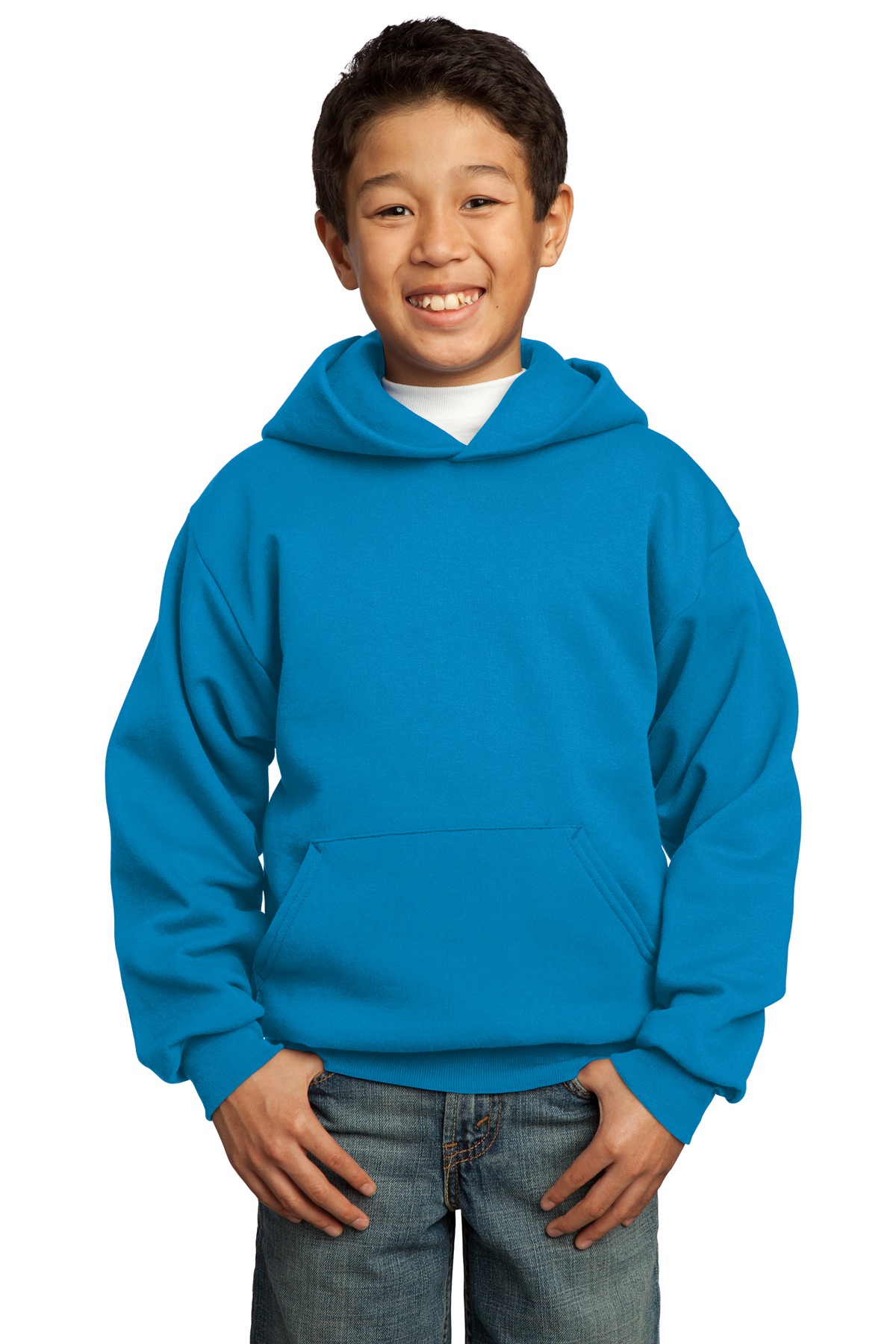 Port & Company Youth Core Fleece Pullover Hooded Sweatshirt M-PC90YH - Picture 28 of 29