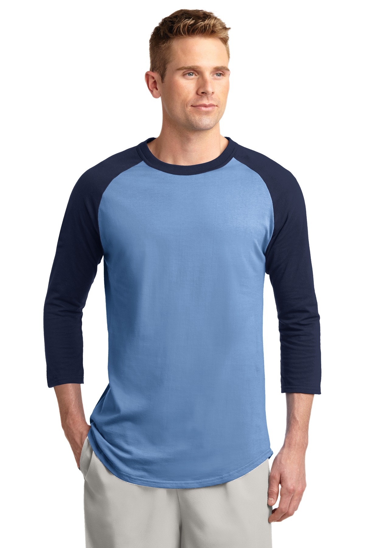 3/4 Sleeve Raglan Shirt Athletic Baseball Jersey Mens Georgia-Institute-of-Technology