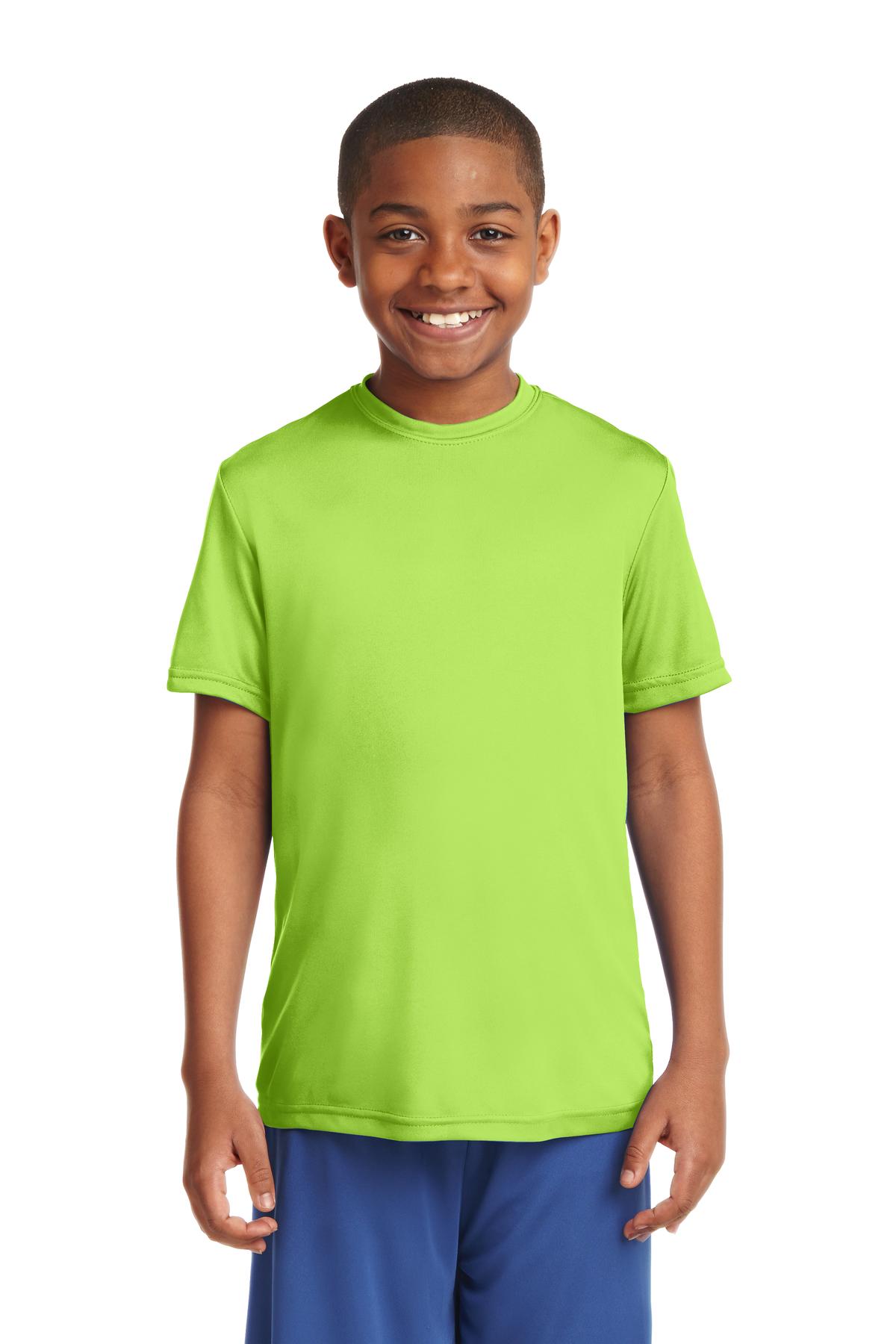 Sport Tek Youth's Dri-Fit PosiCharge Workout S-XL T-Shirt M-YST350 - Picture 16 of 29