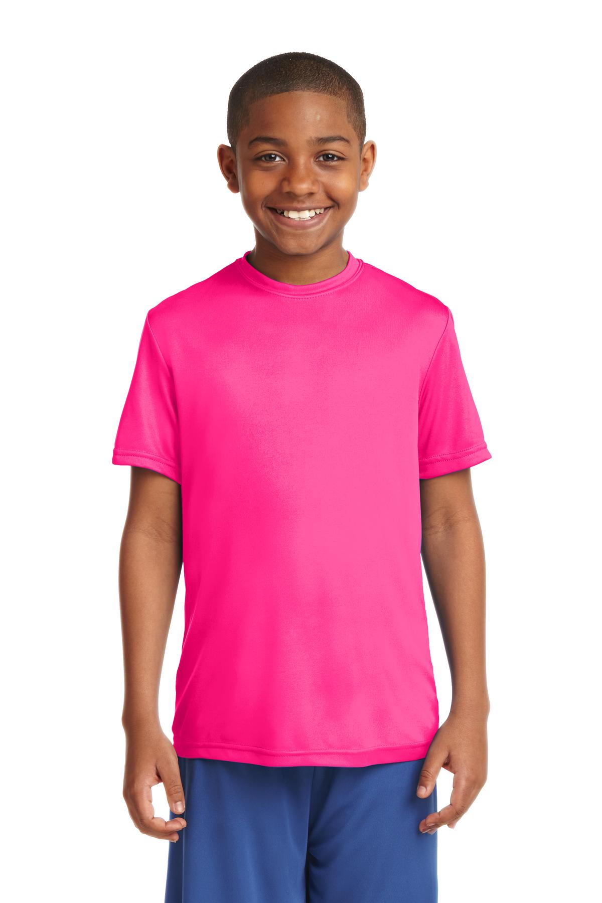 Sport Tek Youth's Dri-Fit PosiCharge Workout S-XL T-Shirt M-YST350 - Picture 19 of 29
