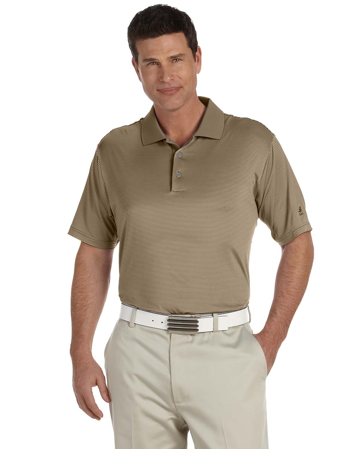 Adidas Golf Mens ClimaLite Classic Stripe Short Sleeve Polo Shirt S-3XL ...