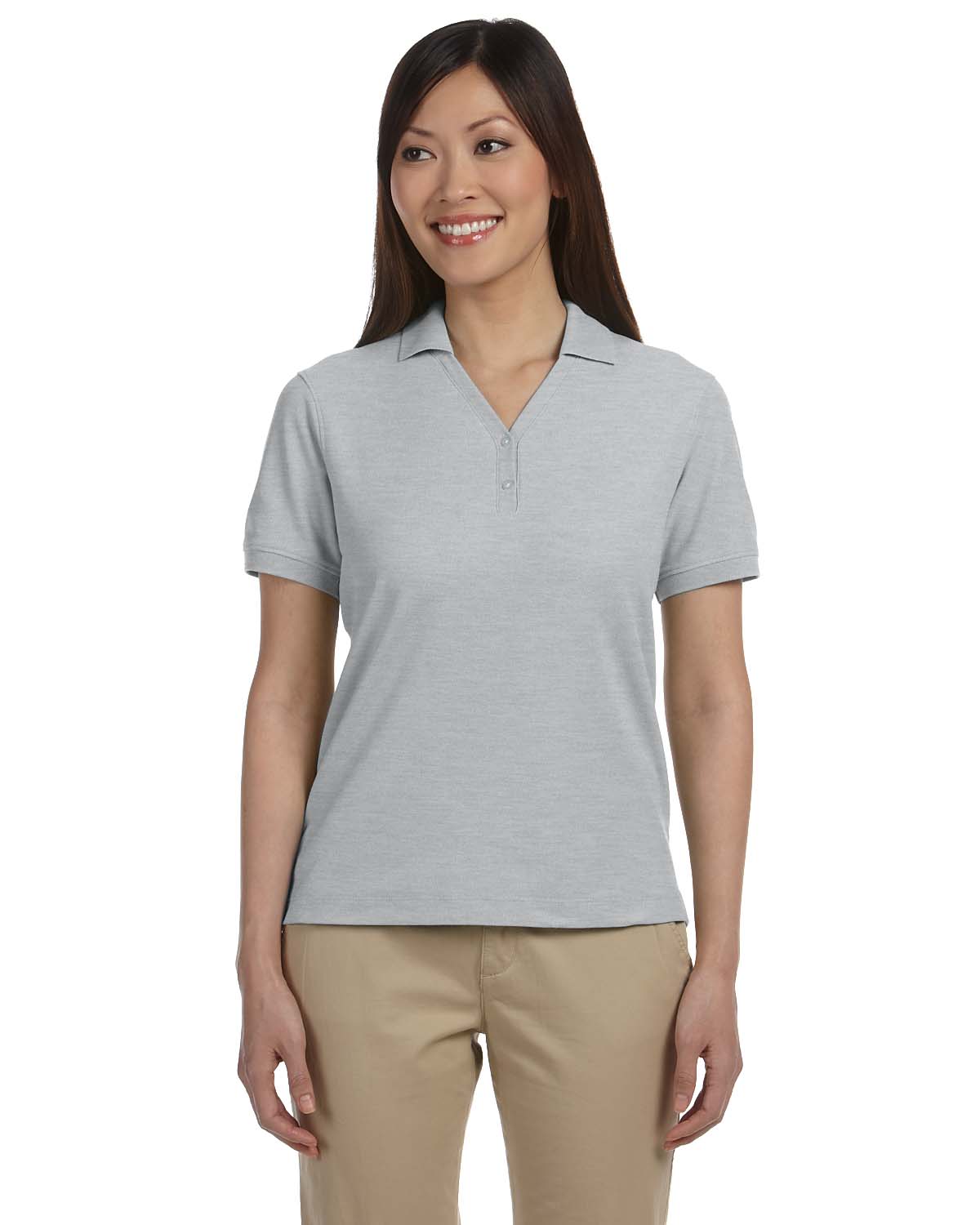 Devon & Jones Women's Pima Short Sleeve Y Collar Polo Sport Shirt S-3XL D100W - Picture 23 of 64