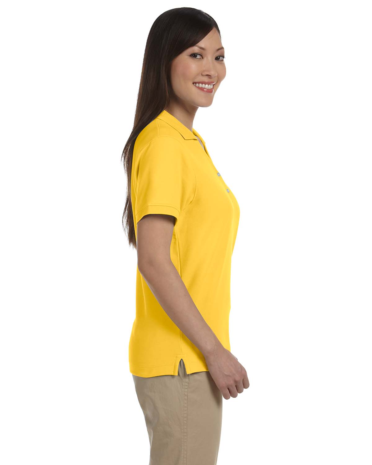 Devon & Jones Women's Pima Short Sleeve Y Collar Polo Sport Shirt S-3XL D100W - Picture 55 of 64