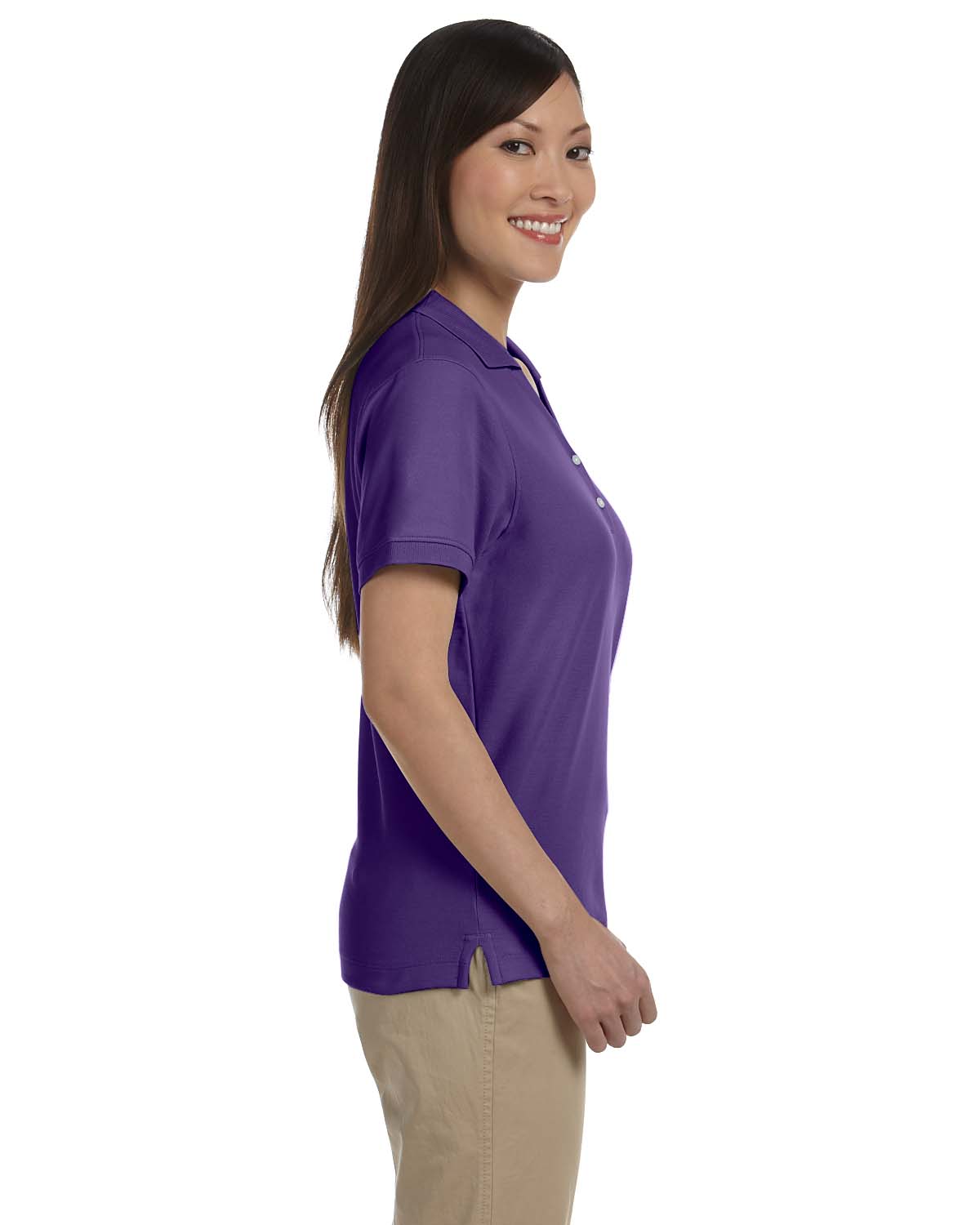Devon & Jones Women's Pima Short Sleeve Y Collar Polo Sport Shirt S-3XL D100W - Picture 43 of 64