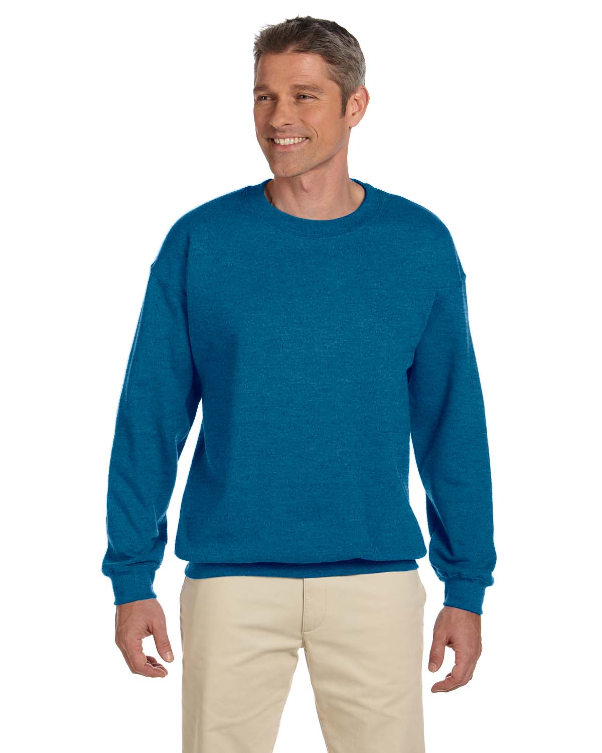Gildan Mens Sweatshirt Crew Neck Heavy Blend 8 oz 50/50 Fleece S-2XL G180 - Picture 2 of 91