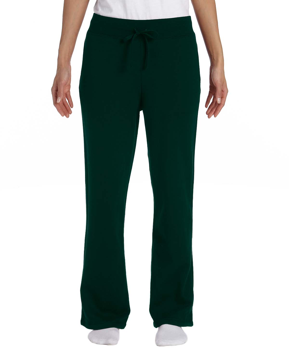 NEW Gildan Ladies 50/50 Open-Bottom Sweatpants With Pockets Sizes S-2XL ...