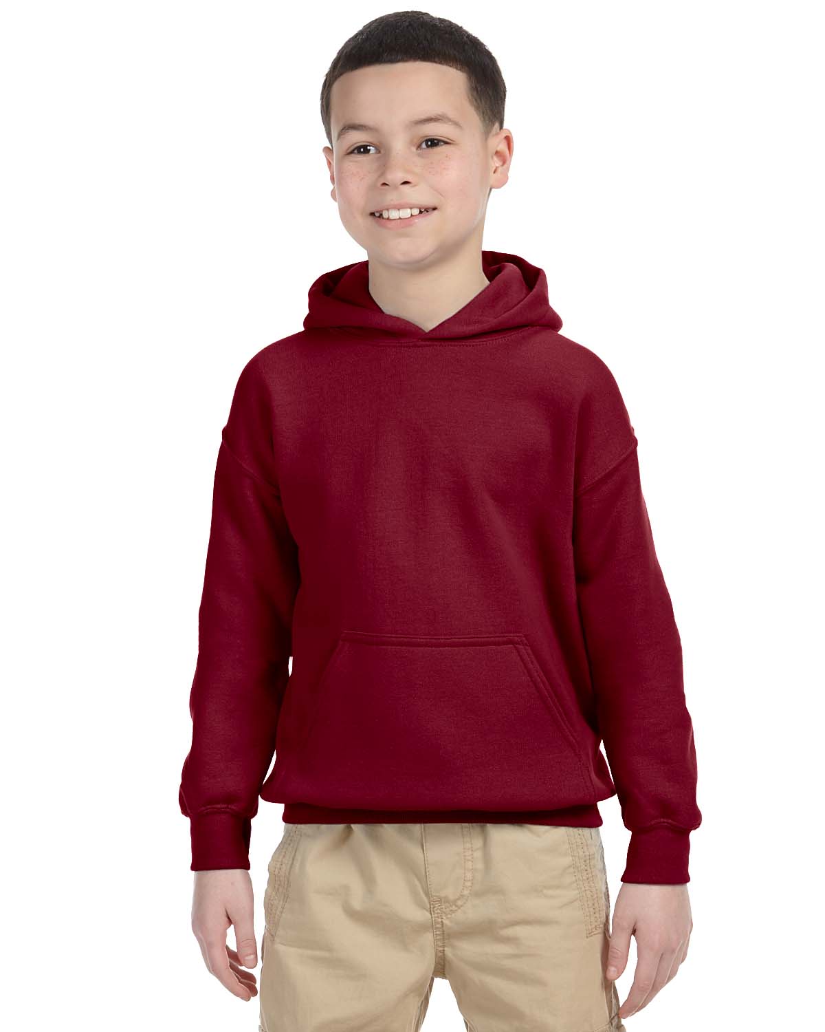 Gildan Youth Hoodie Heavy Blend Boys Girls 8 oz 50/50 Hoody S-XL G185B - Picture 17 of 55