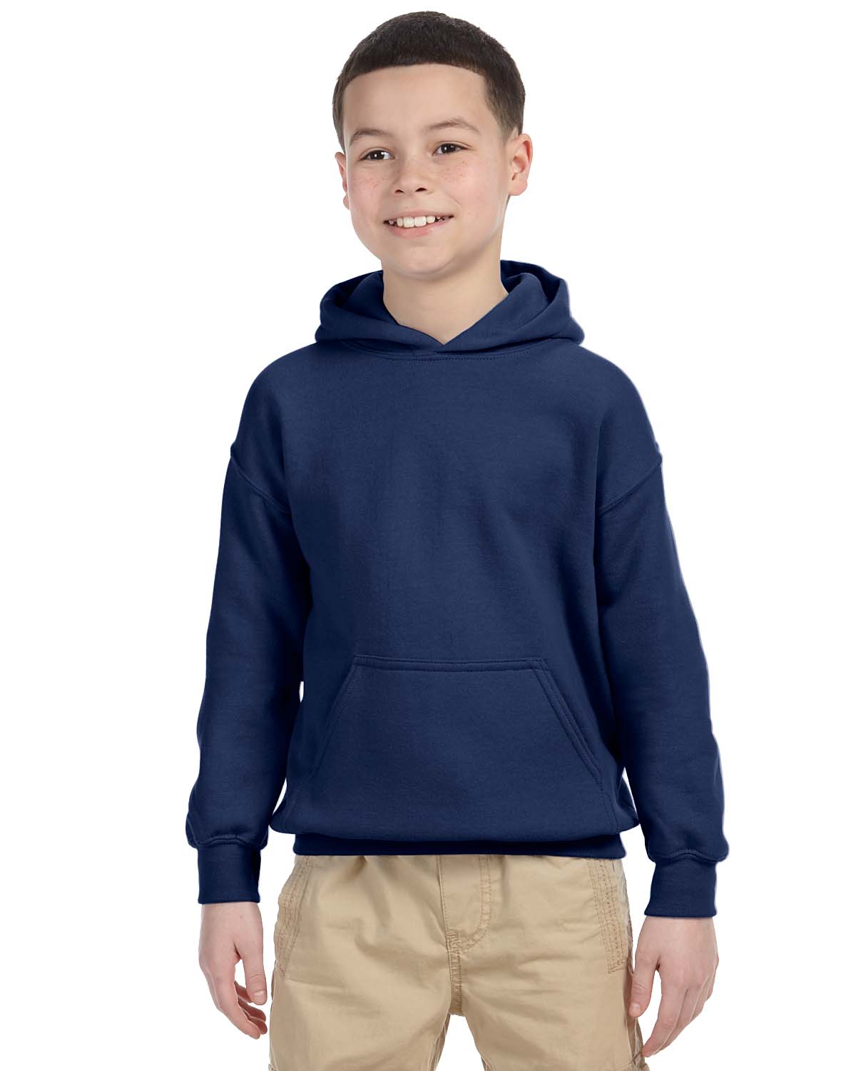 Gildan Youth Hoodie Heavy Blend Boys Girls 8 oz 50/50 Hoody S-XL G185B - Picture 35 of 55