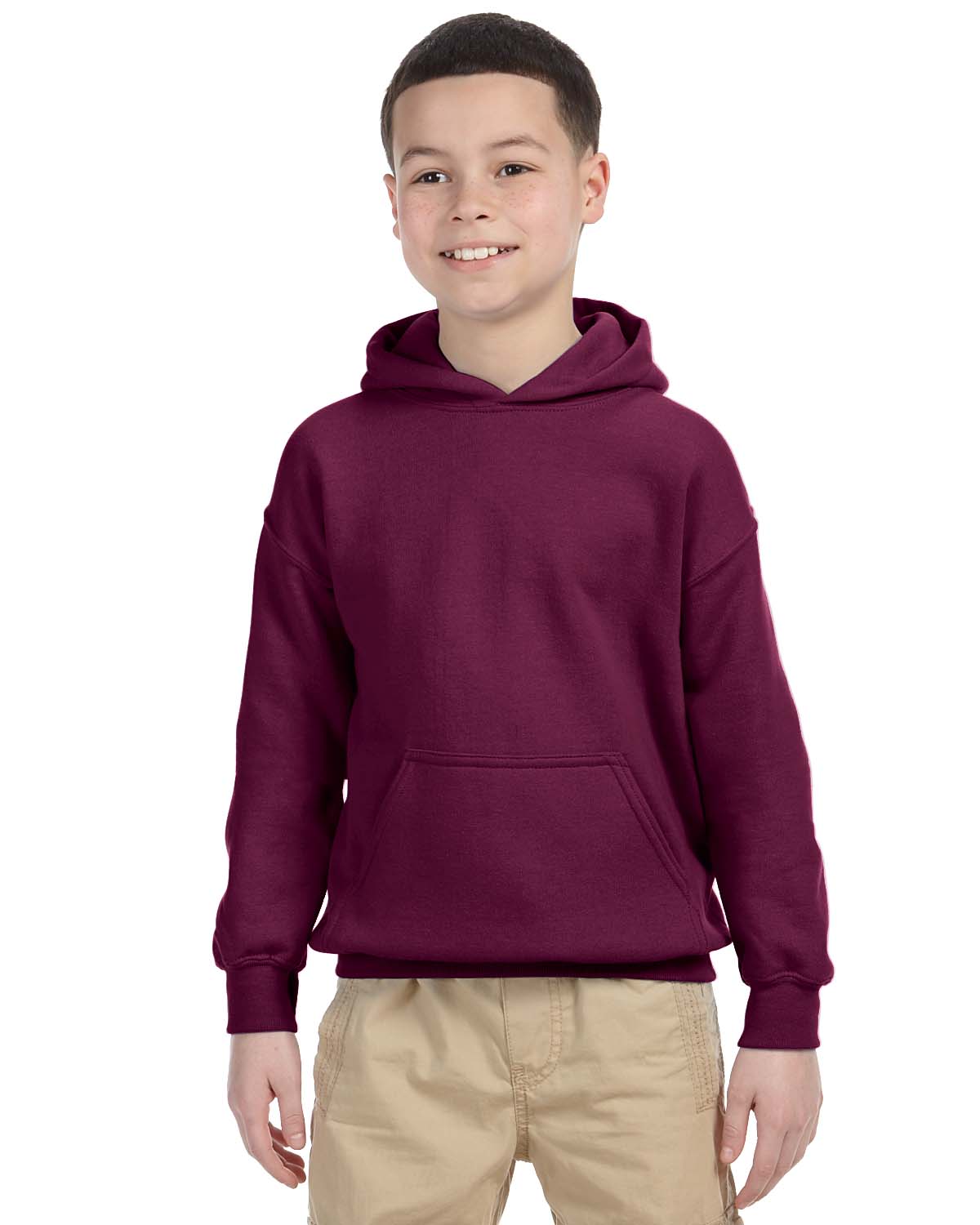 Gildan Youth Hoodie Heavy Blend Boys Girls 8 oz 50/50 Hoody S-XL G185B - Picture 32 of 55