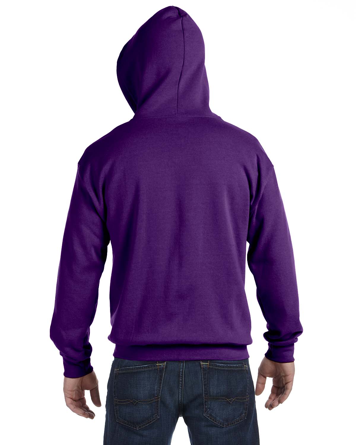 mens purple hoodie zip up