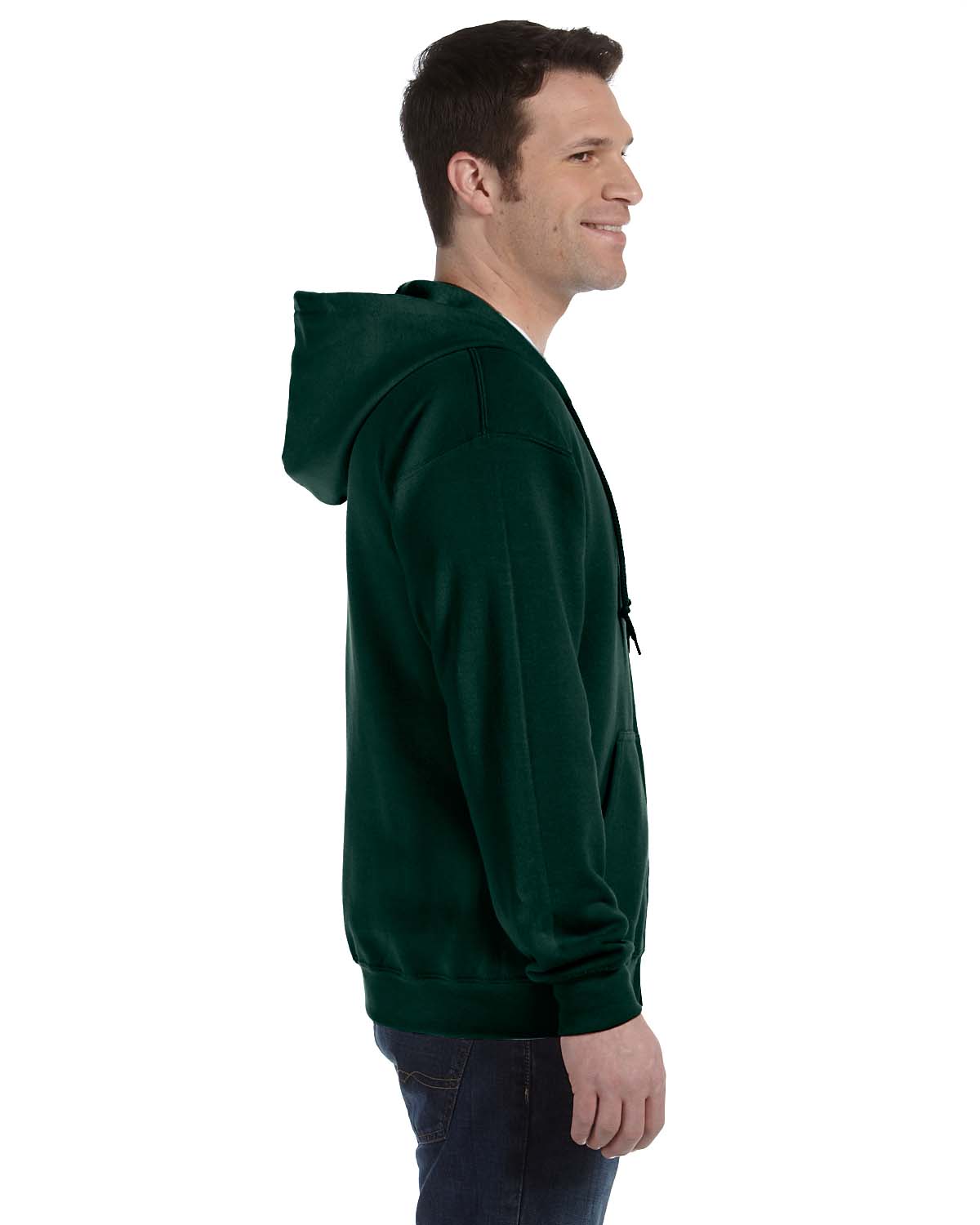 Gildan Mens Hoodie Full Zip Drawstring Ribbed Heavy Blend S-XL R-G186