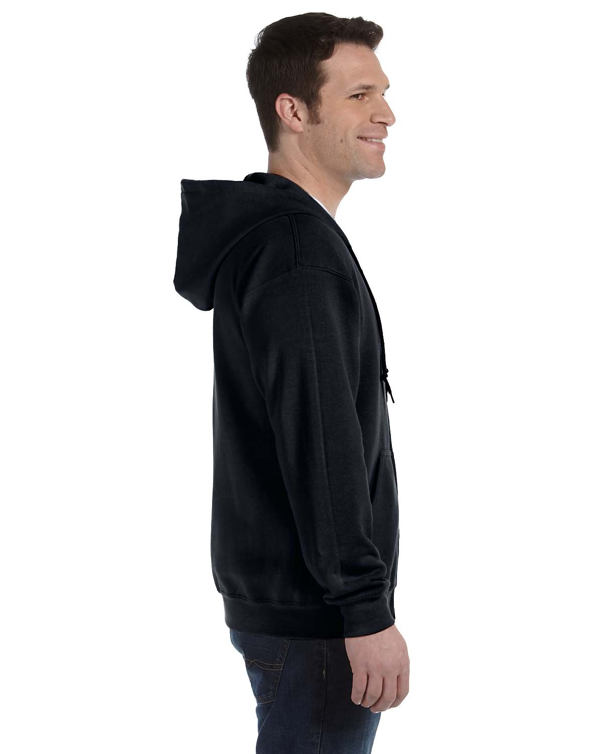 Gildan Mens Hoodie Full Zip Drawstring Ribbed Heavy Blend S-XL R-G186