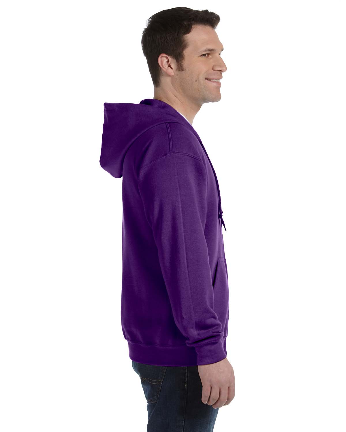 Gildan Mens Hoodie Full Zip Drawstring Ribbed Heavy Blend S-XL R-G186