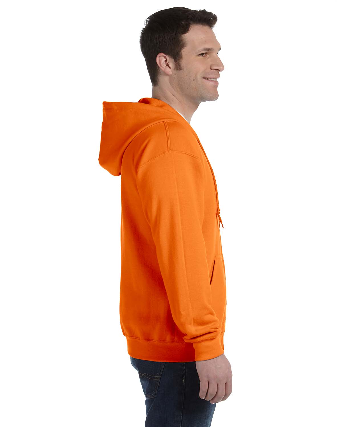 Gildan Mens Hoodie Full Zip Drawstring Ribbed Heavy Blend S-XL R-G186