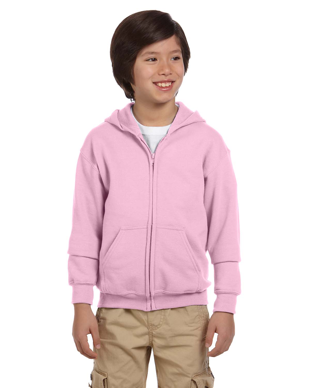 Gildan Youth Full-Zip Sweatshirt Heavy Blend 8 oz 50/50 Hoodie G186B - Picture 11 of 28