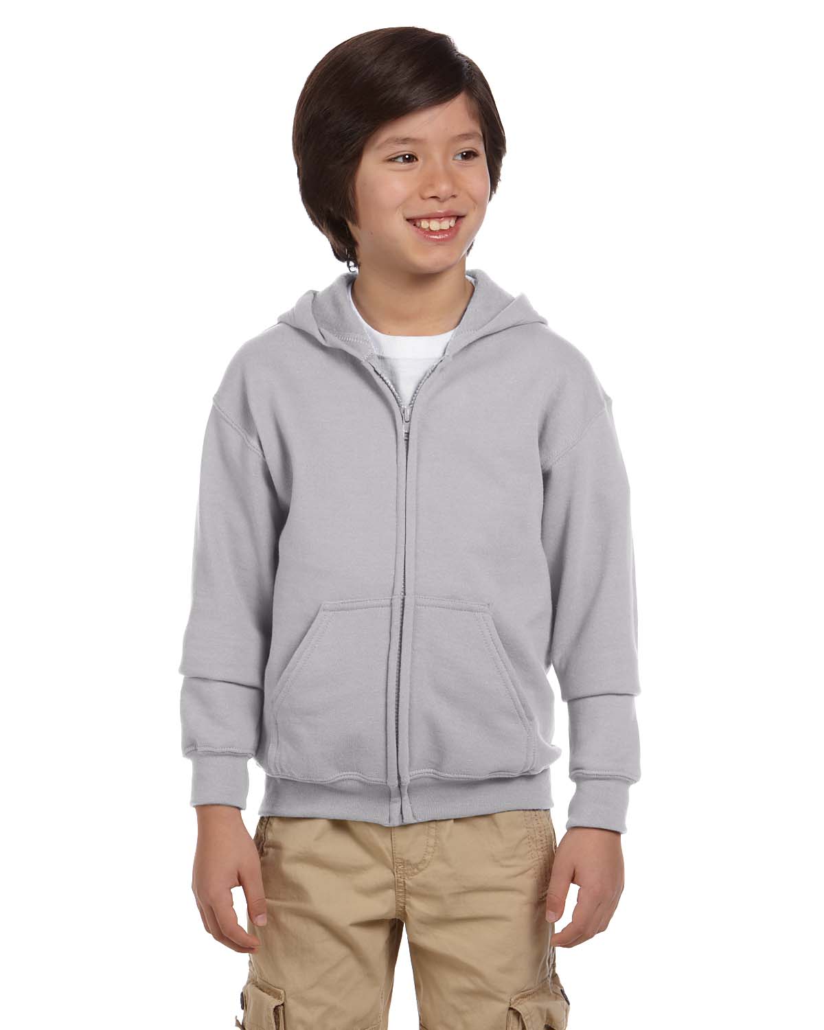 Gildan Youth Full-Zip Sweatshirt Heavy Blend 8 oz 50/50 Hoodie G186B - Picture 26 of 28
