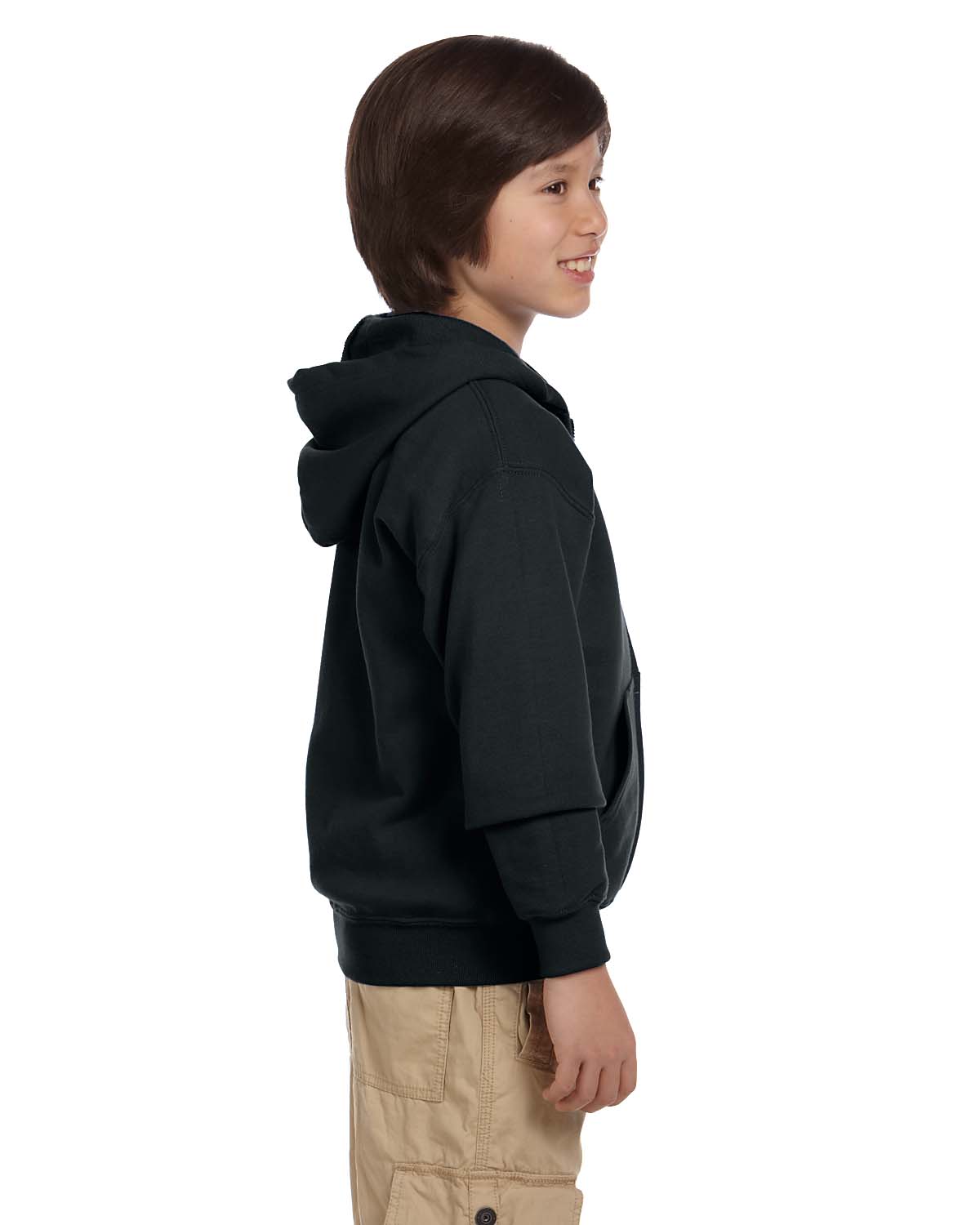 Gildan Youth Full-Zip Sweatshirt Heavy Blend 8 oz 50/50 Hoodie G186B - Picture 7 of 28