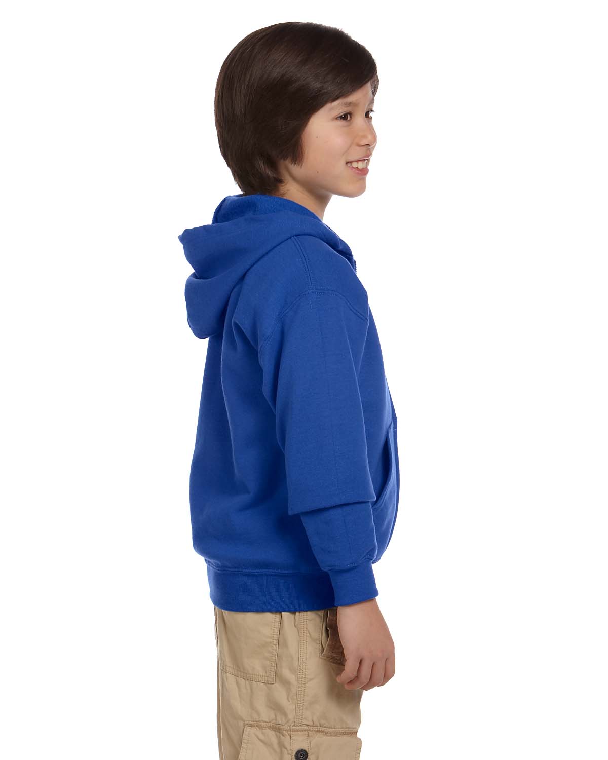 Gildan Youth Full-Zip Sweatshirt Heavy Blend 8 oz 50/50 Hoodie G186B - Picture 25 of 28