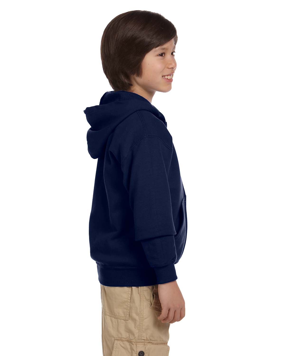 Gildan Youth Full-Zip Sweatshirt Heavy Blend 8 oz 50/50 Hoodie G186B - Picture 16 of 28