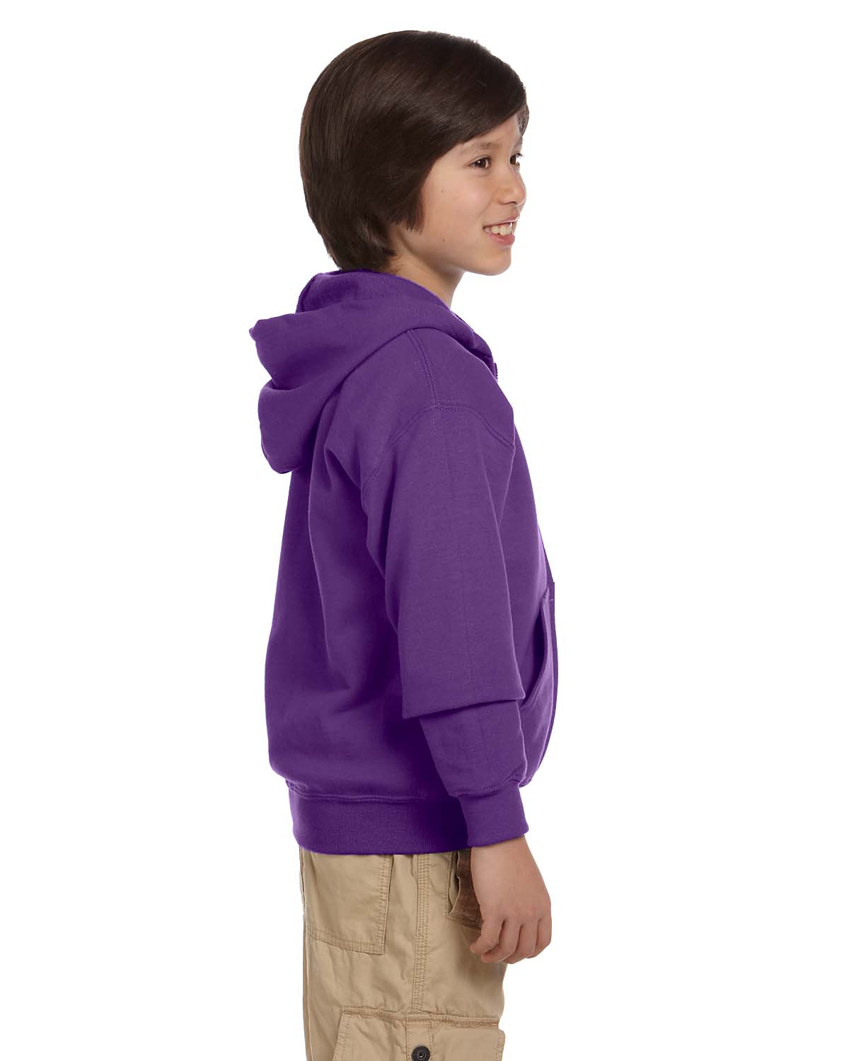 Gildan Youth Full-Zip Sweatshirt Heavy Blend 8 oz 50/50 Hoodie G186B - Picture 19 of 28