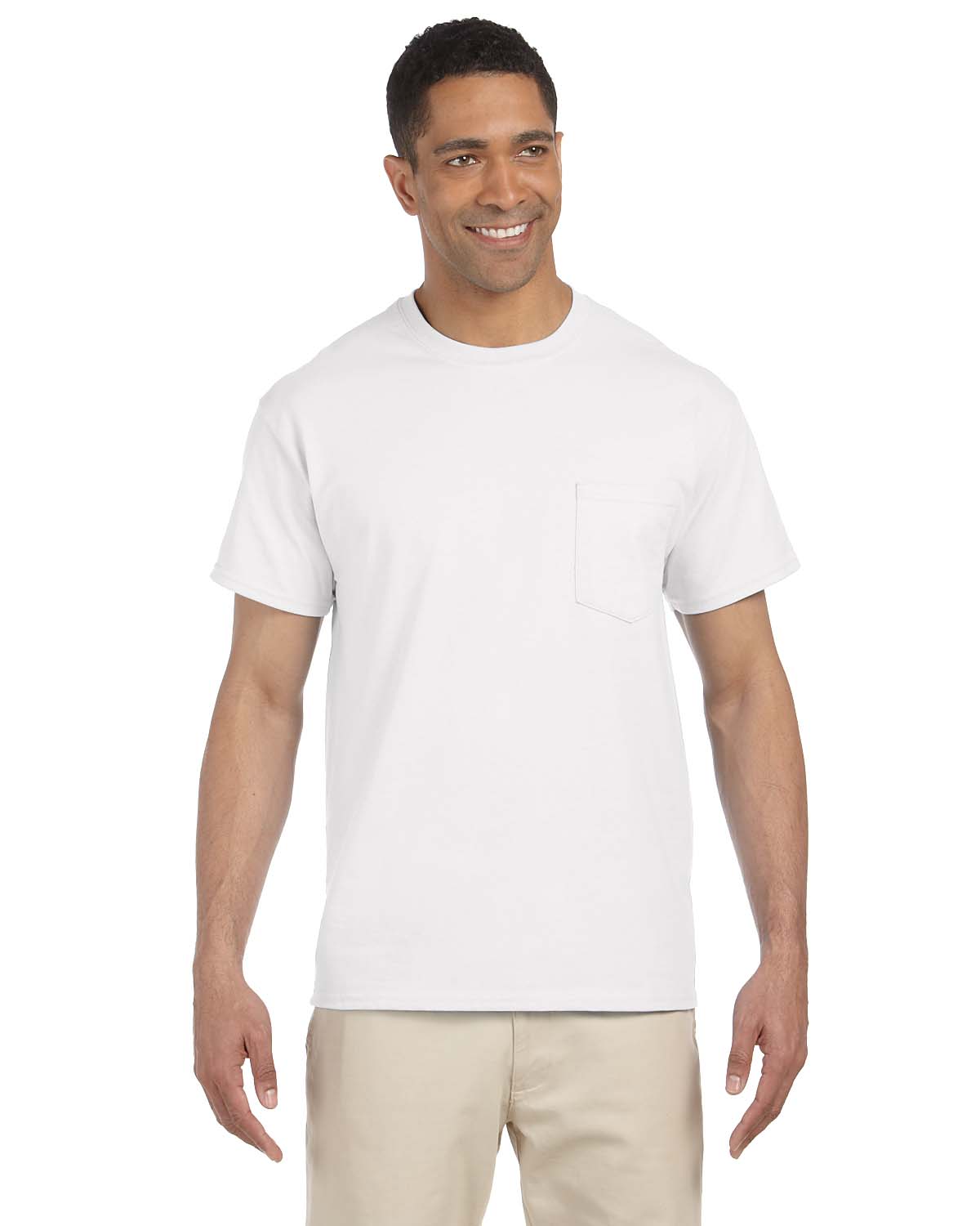 Gildan Mens T-Shirt Pocket Short Sleeves Ultra Cotton 6 oz  S-XL M-G230