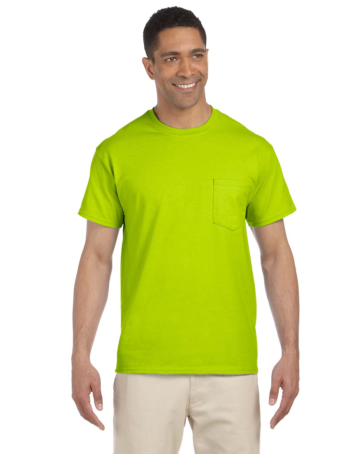 Gildan Mens T-Shirt Pocket Short Sleeves Ultra Cotton 6 oz  S-XL M-G230