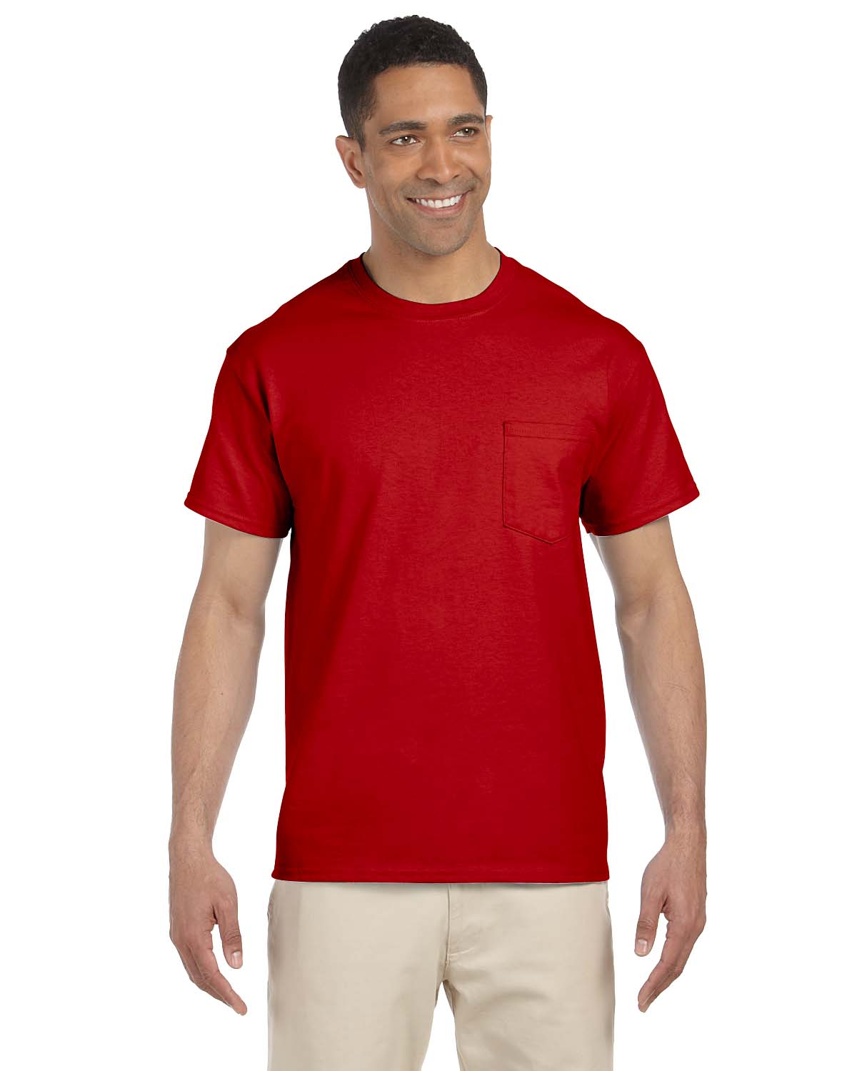 Gildan Mens T-Shirt Pocket Short Sleeves Ultra Cotton 6 oz  S-XL M-G230