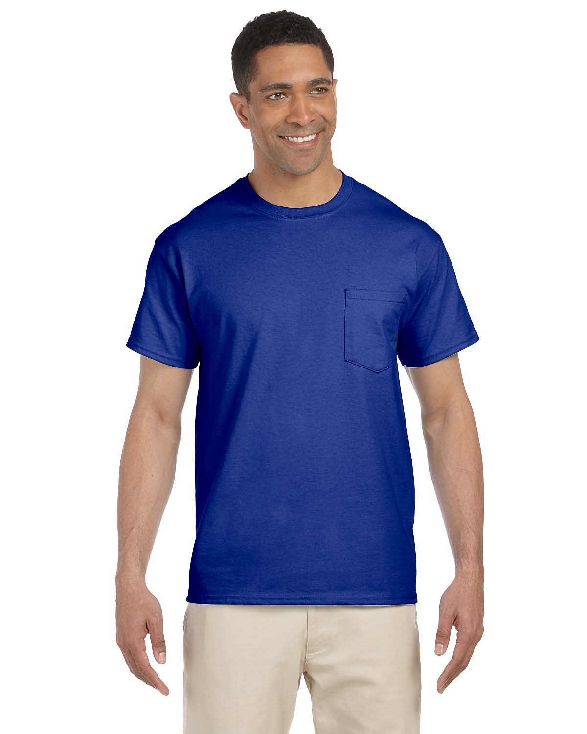 Gildan Mens T-Shirt Pocket Short Sleeves Ultra Cotton 6 oz  S-XL M-G230