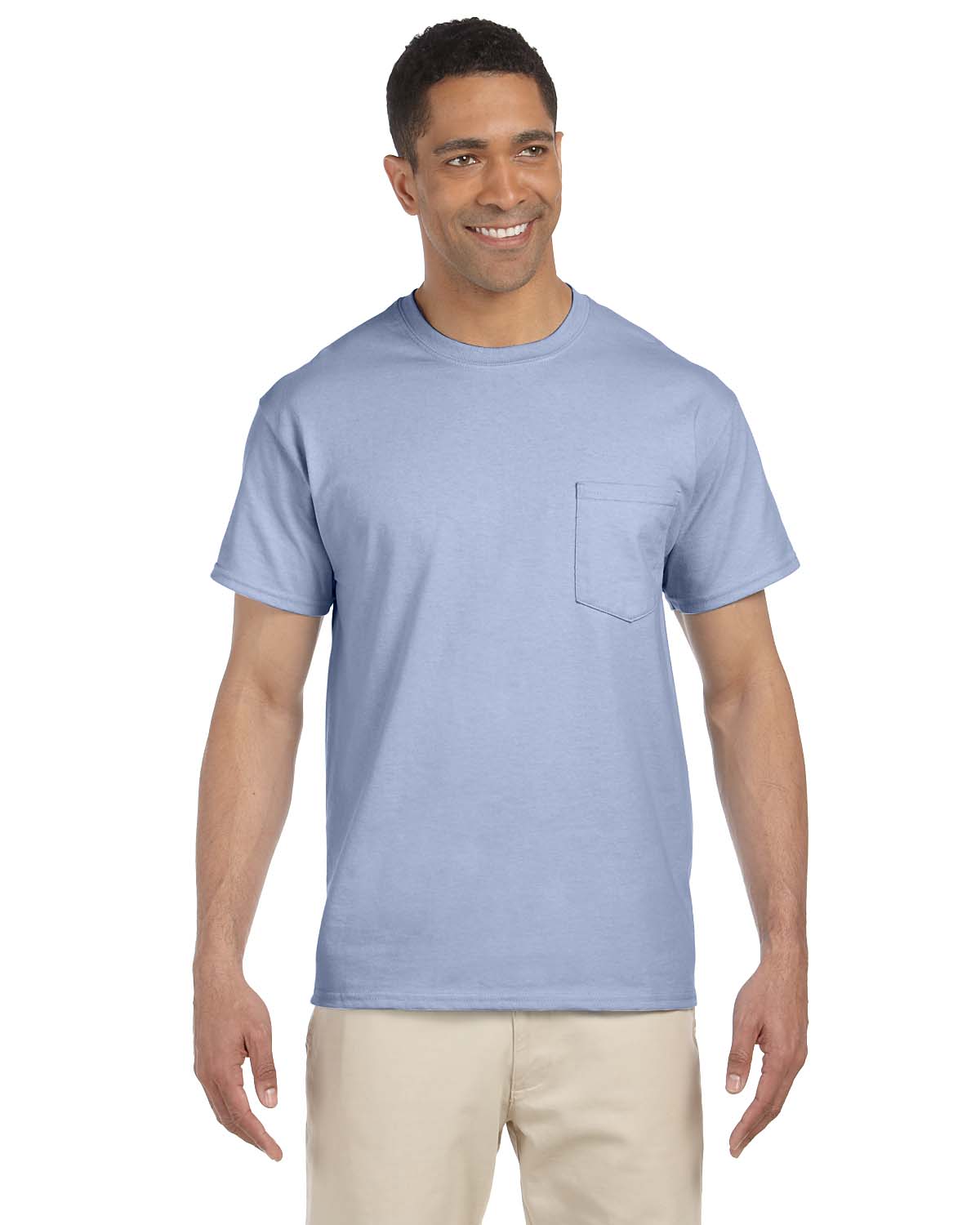 Gildan Mens T-Shirt Pocket Short Sleeves Ultra Cotton 6 oz S-XL M-G230 ...