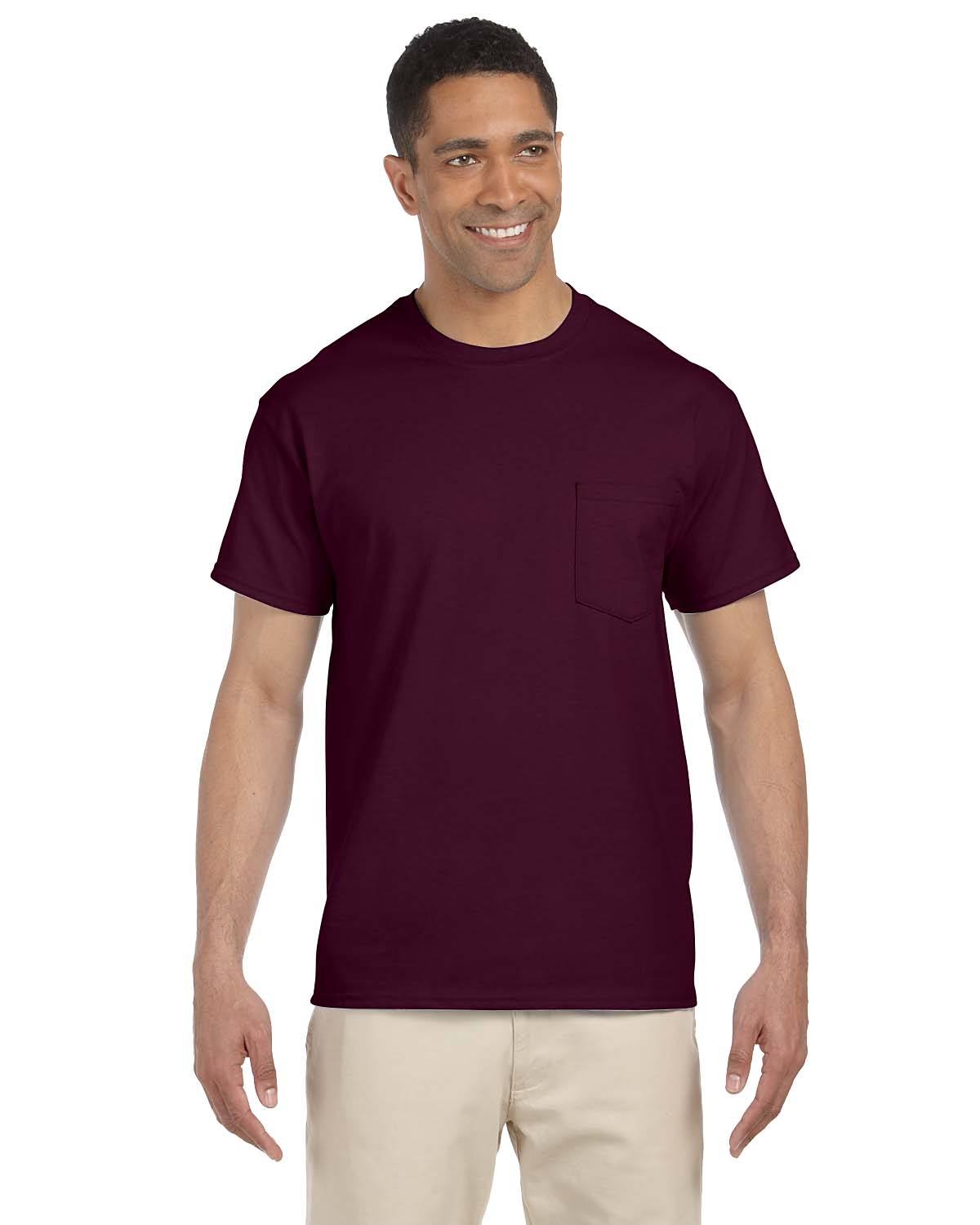 Gildan Mens T-Shirt Pocket Short Sleeves Ultra Cotton 6 oz  S-XL M-G230