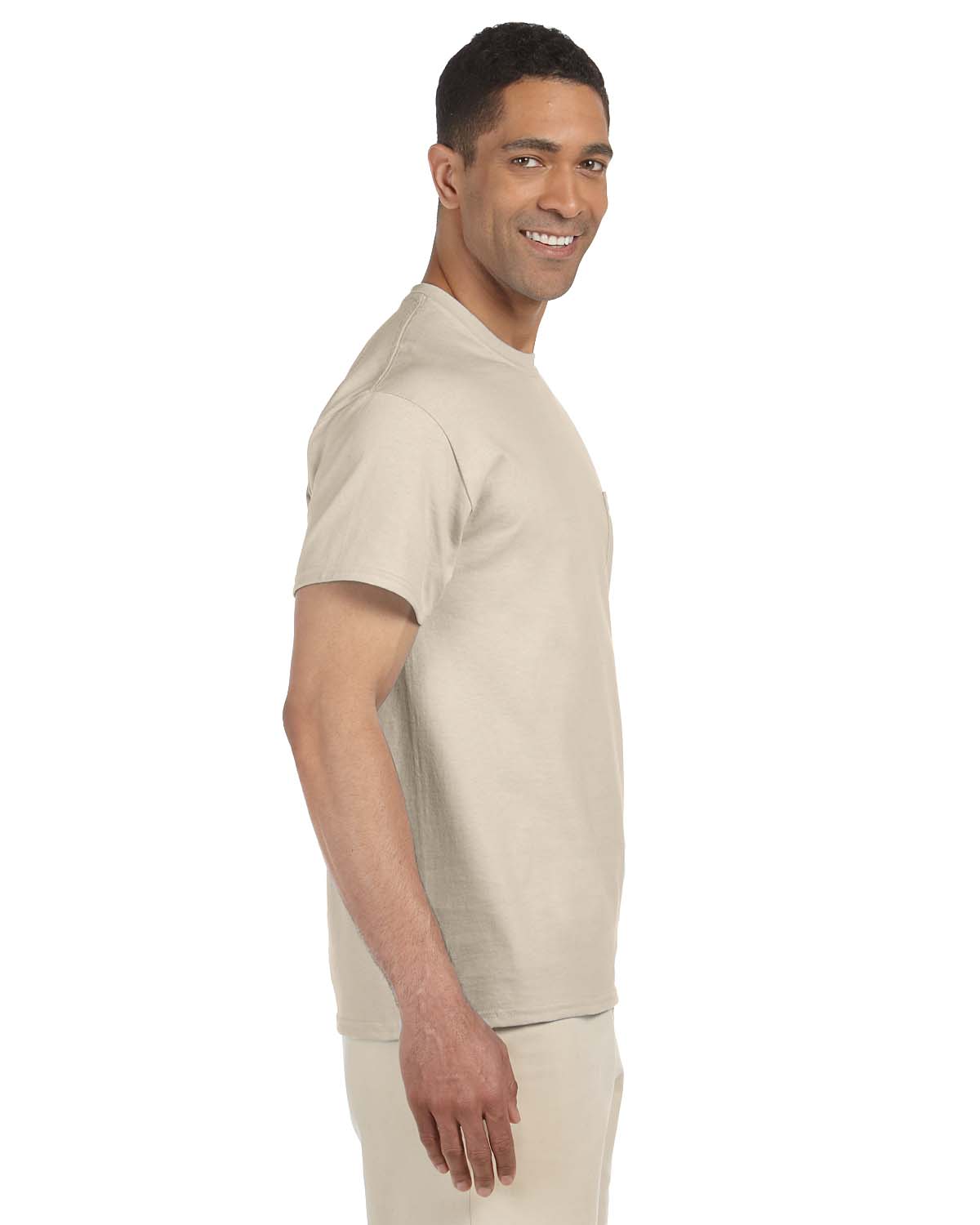 Gildan Mens T-Shirt Pocket Short Sleeves Ultra Cotton 6 oz  S-XL M-G230