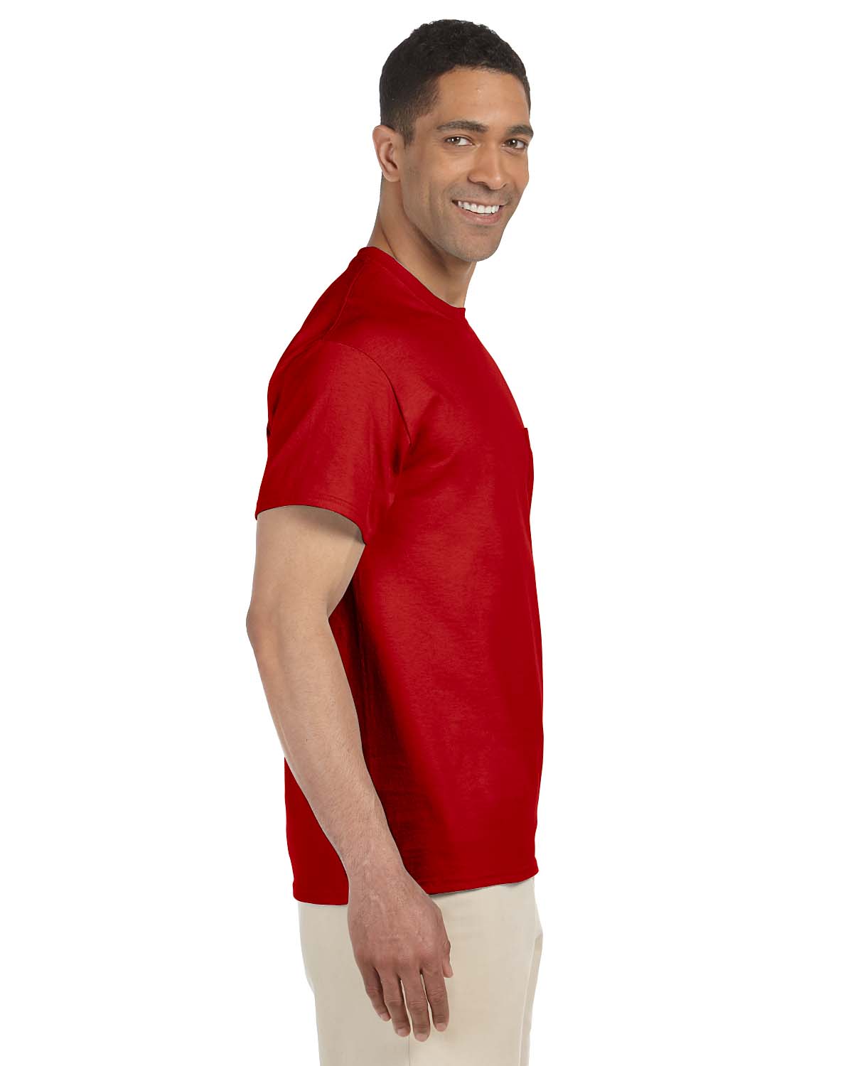 Gildan Mens T-Shirt Pocket Short Sleeves Ultra Cotton 6 oz  S-XL M-G230