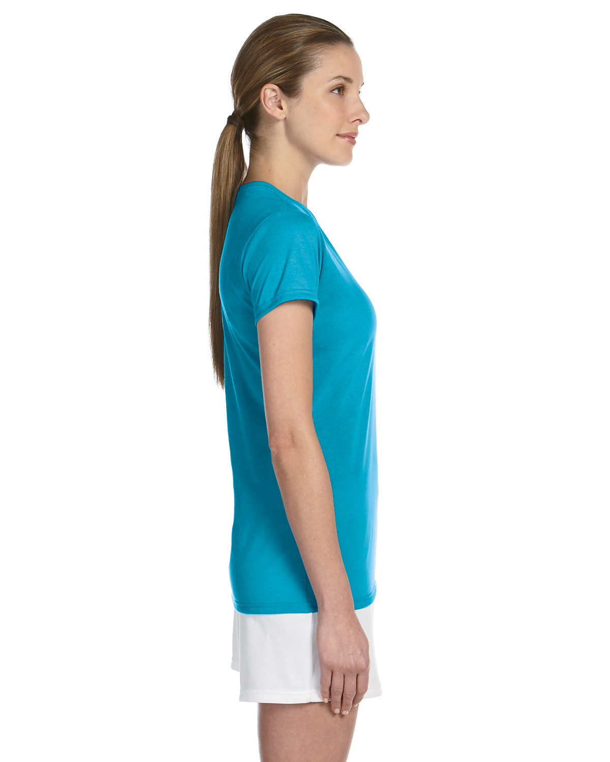 Gildan Womens T Shirt Moisture Wicking Performance 4 5 Oz 100 Polyester Mg420l Ebay